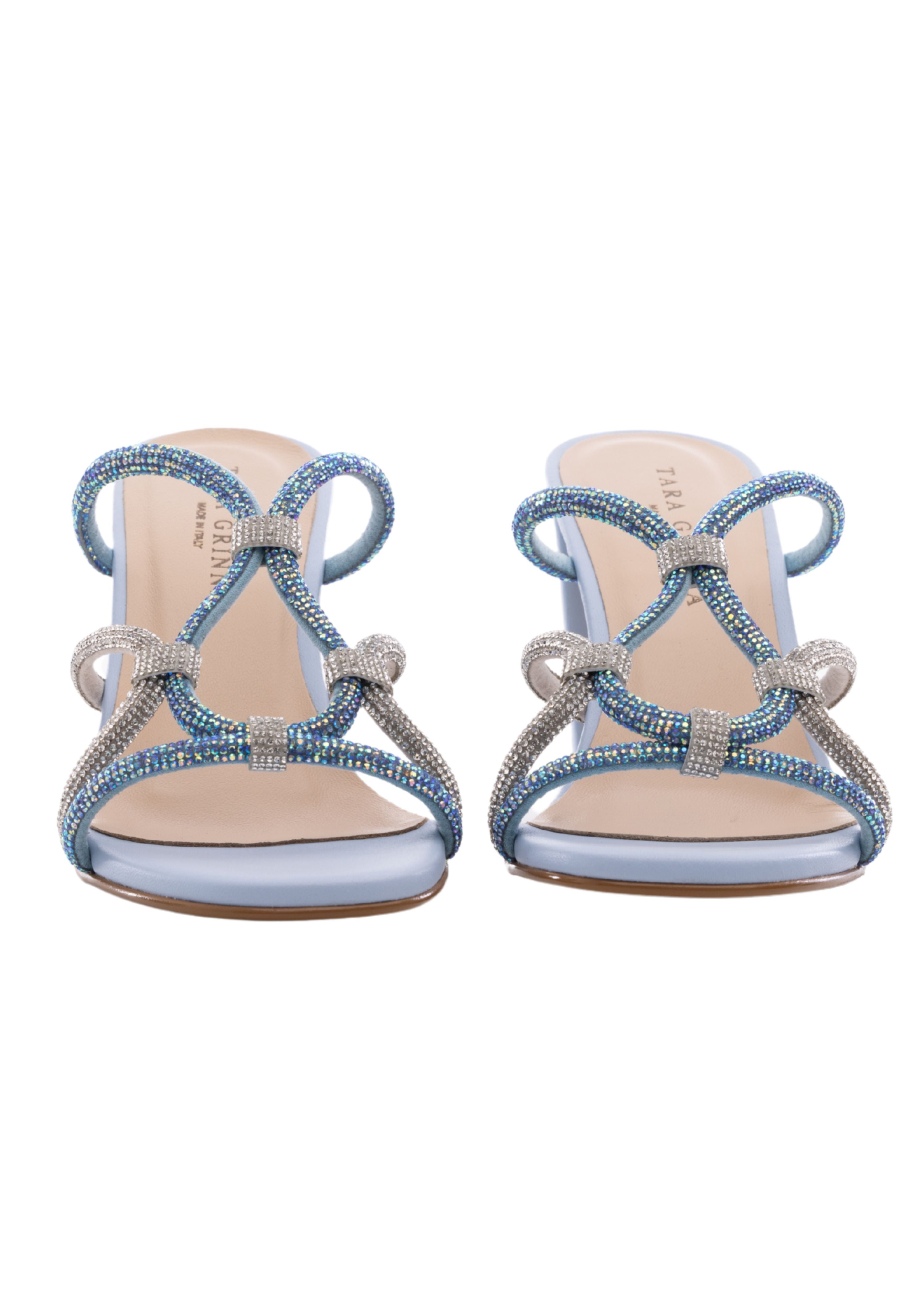 Amara Ice Crystal Wrap Heel