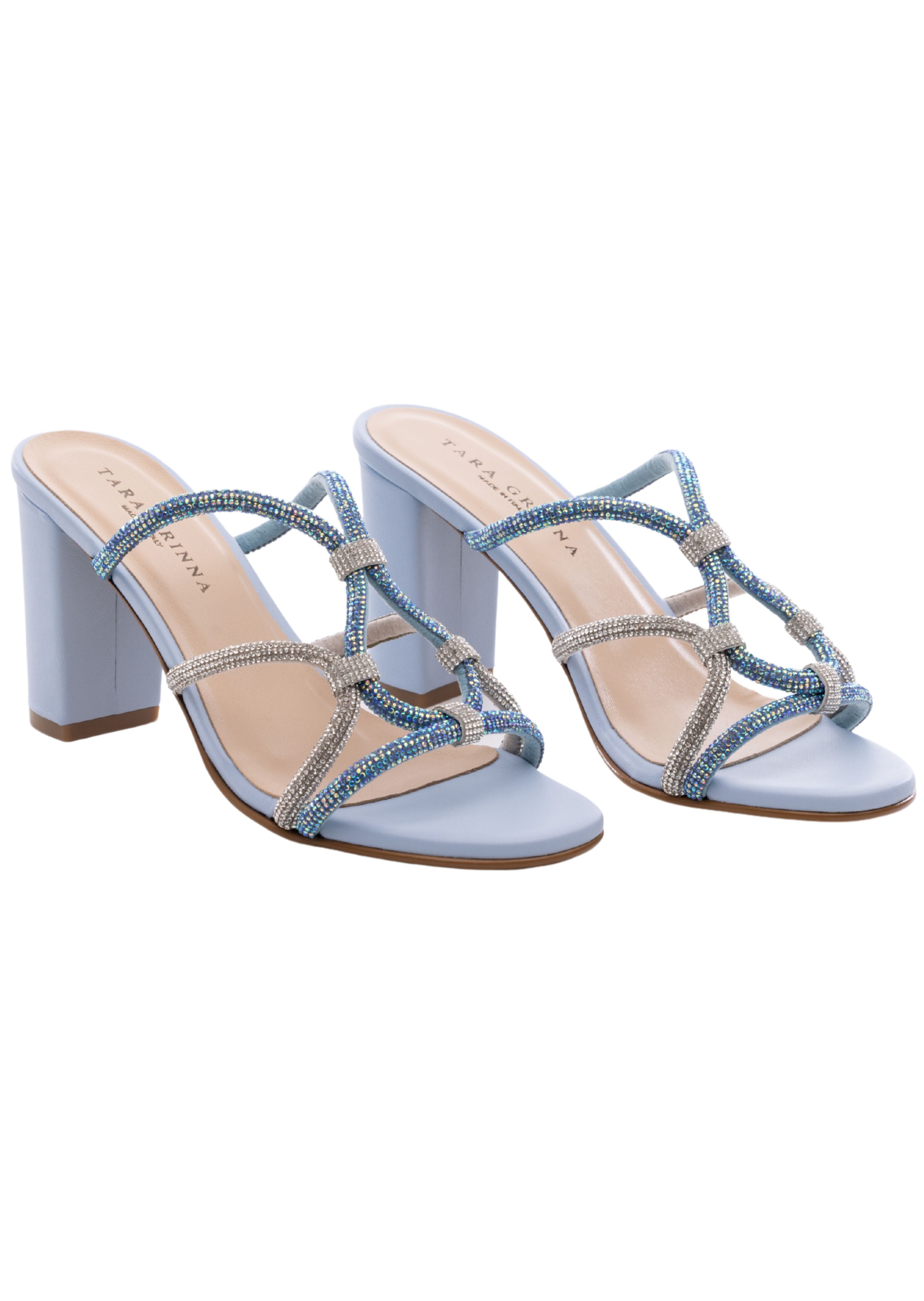 Amara Ice Crystal Wrap Heel