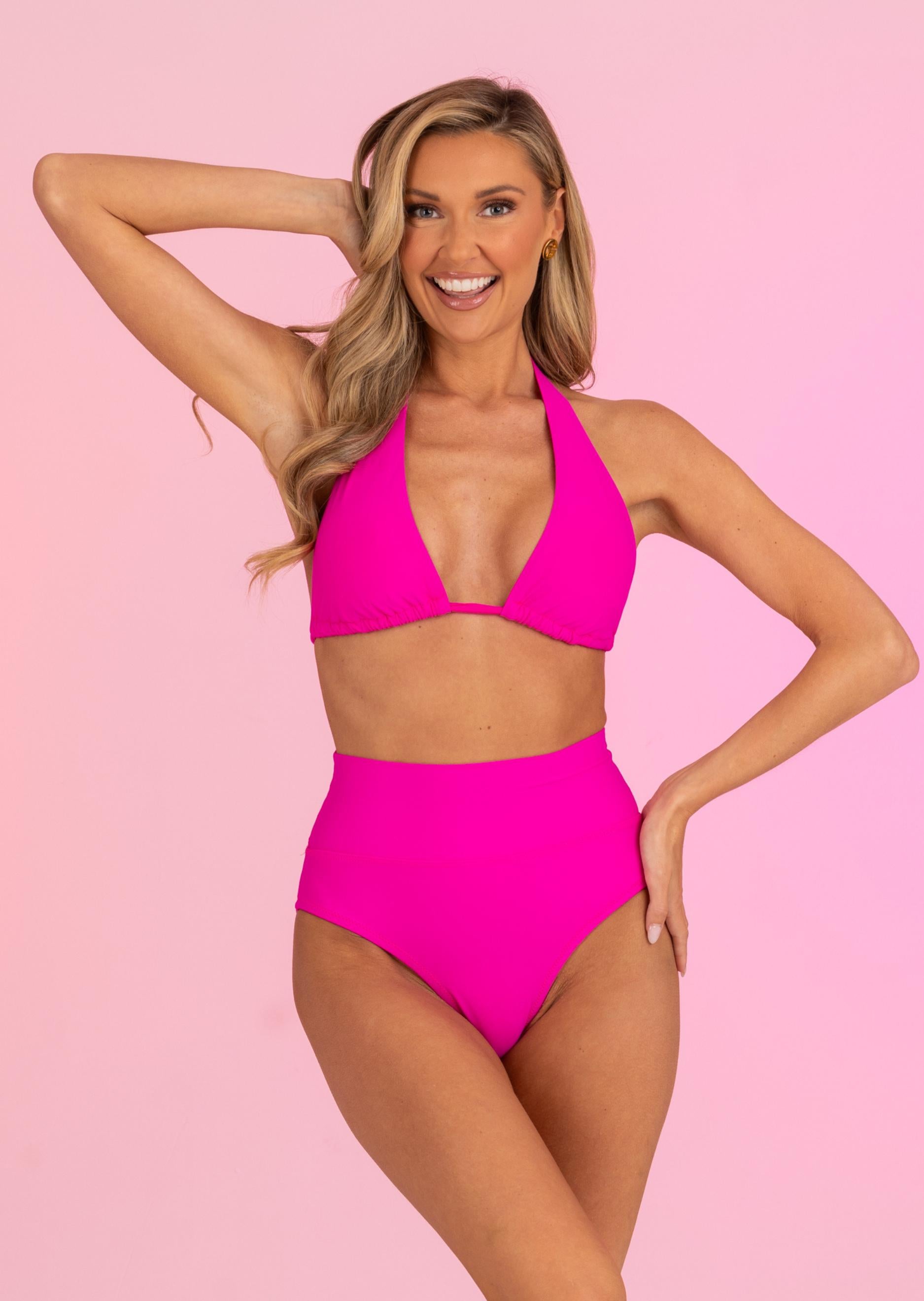 Candy Pink High Rise Fold Down Bottom (Style 213)