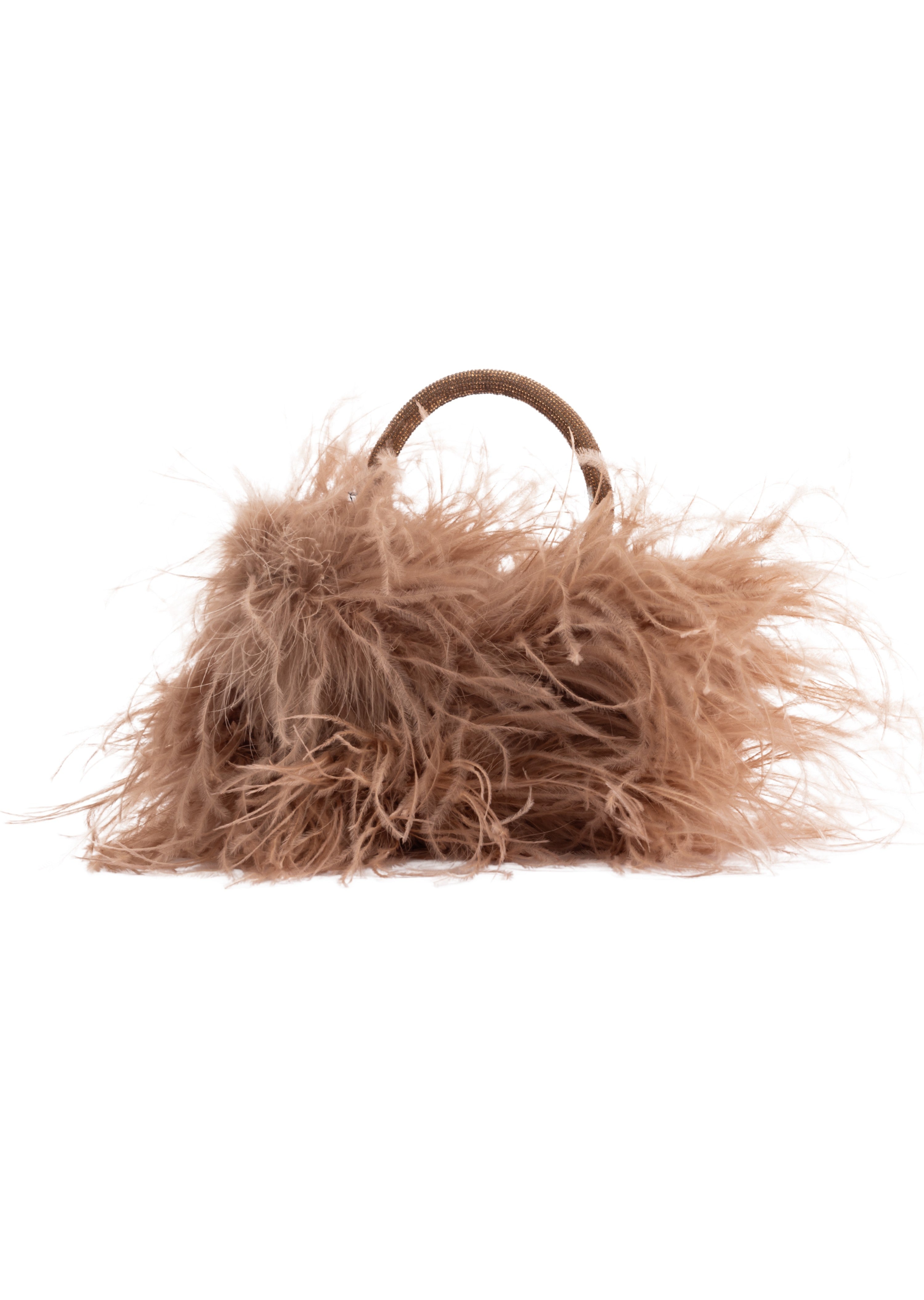 Champagne Maleficent Feather Bag (81105)