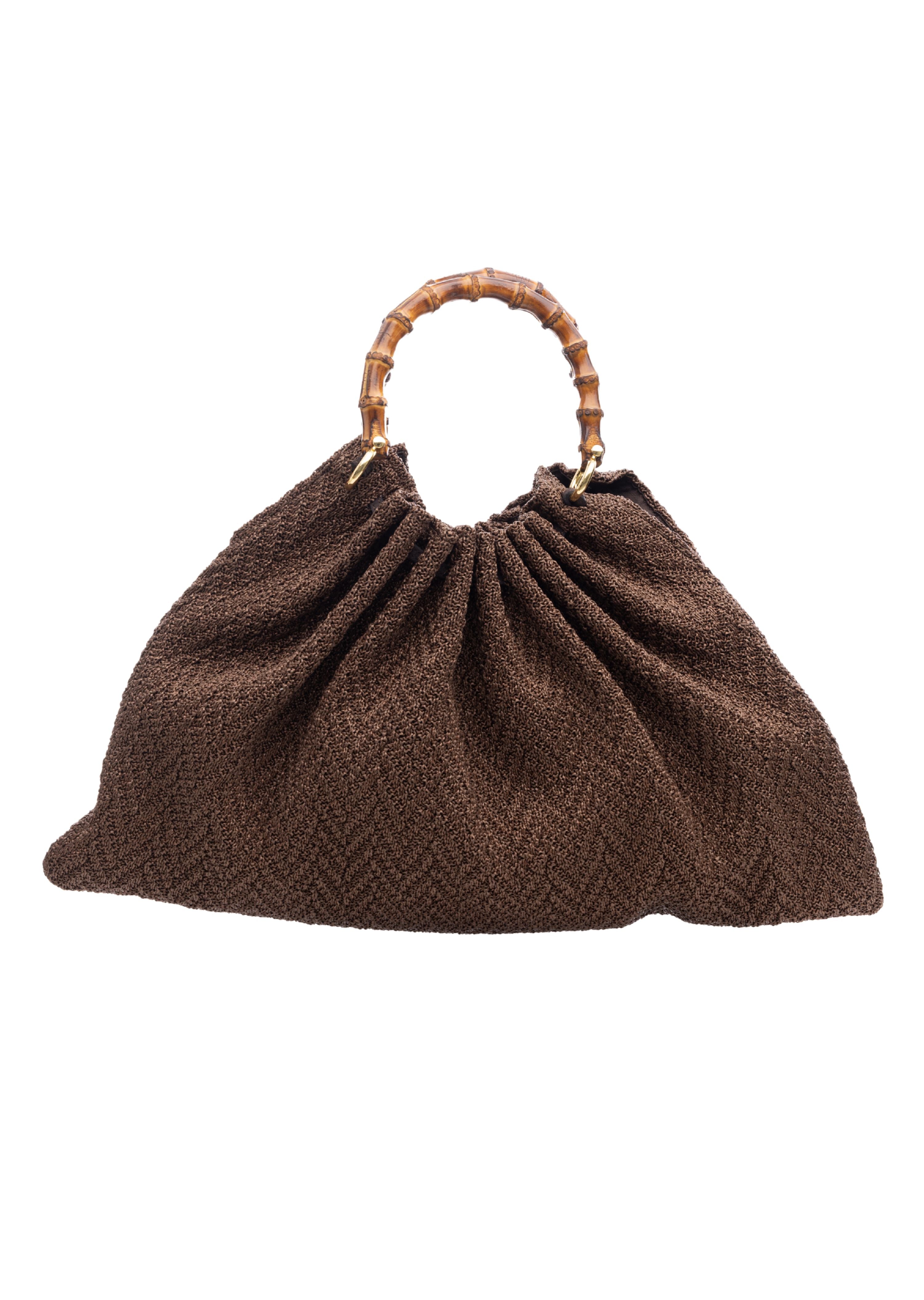 Tara Grinna Large Hobo Bag with Bamboo Handle (TG-8193)