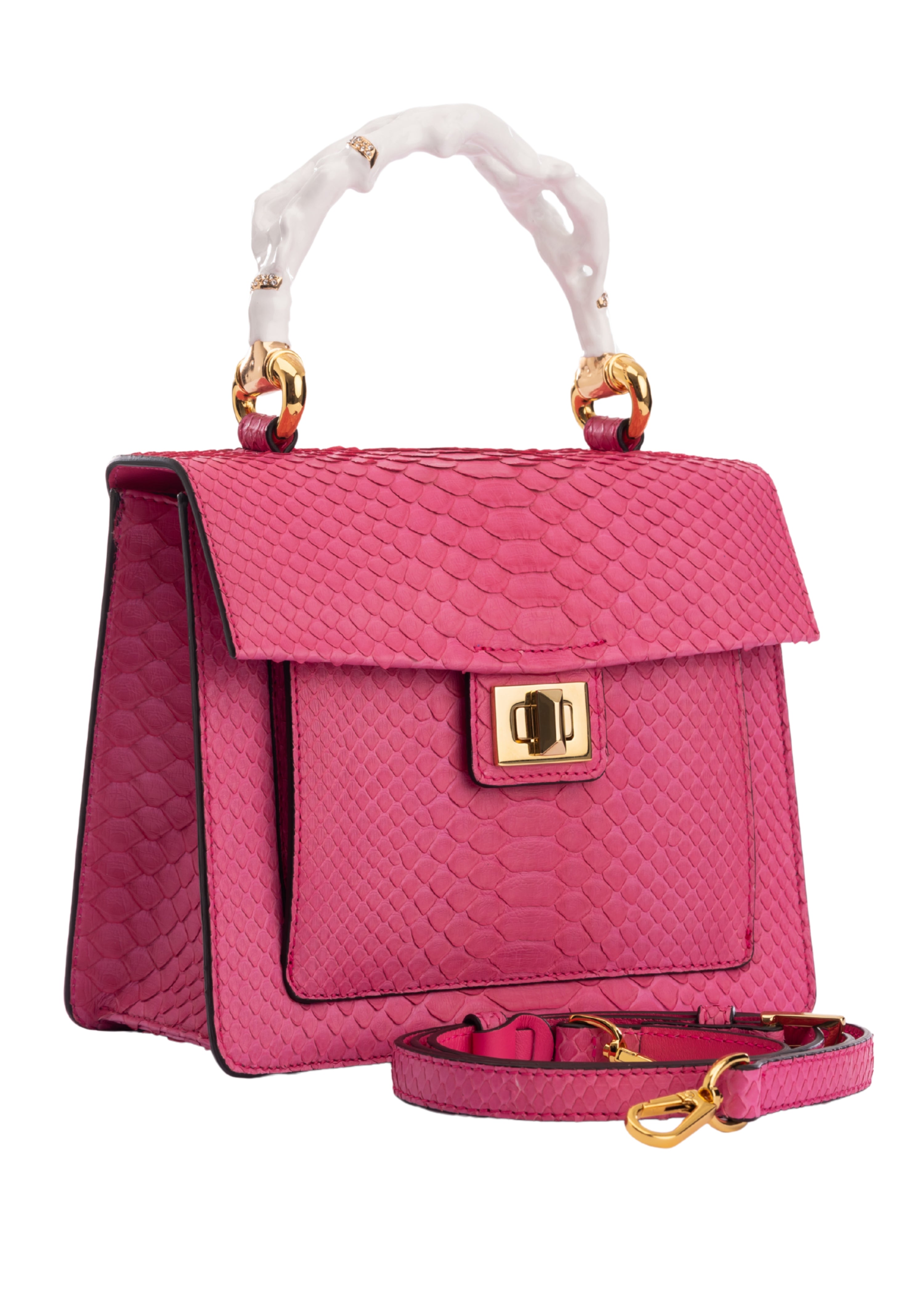 Coral Delphine Top Handle Handbag (8197)