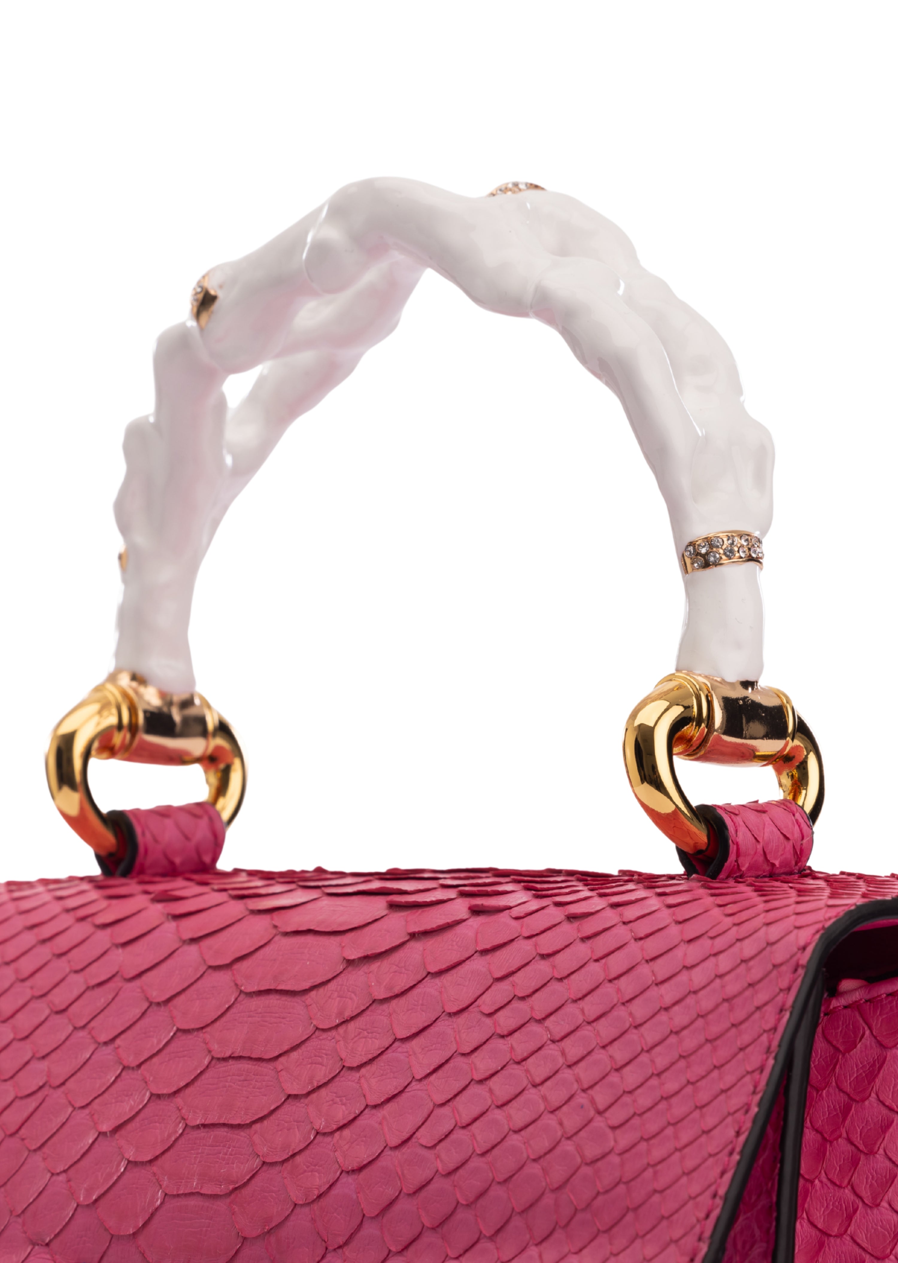 Coral Delphine Top Handle Handbag (8197)