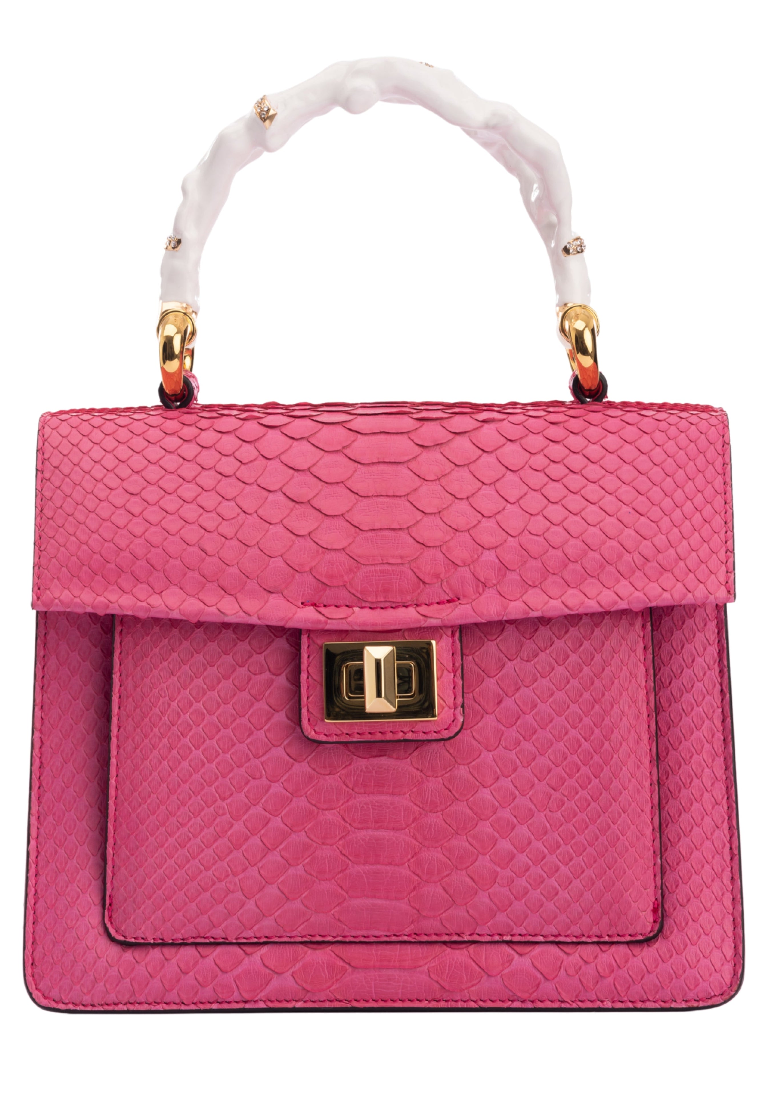 Coral Delphine Top Handle Handbag (8197)