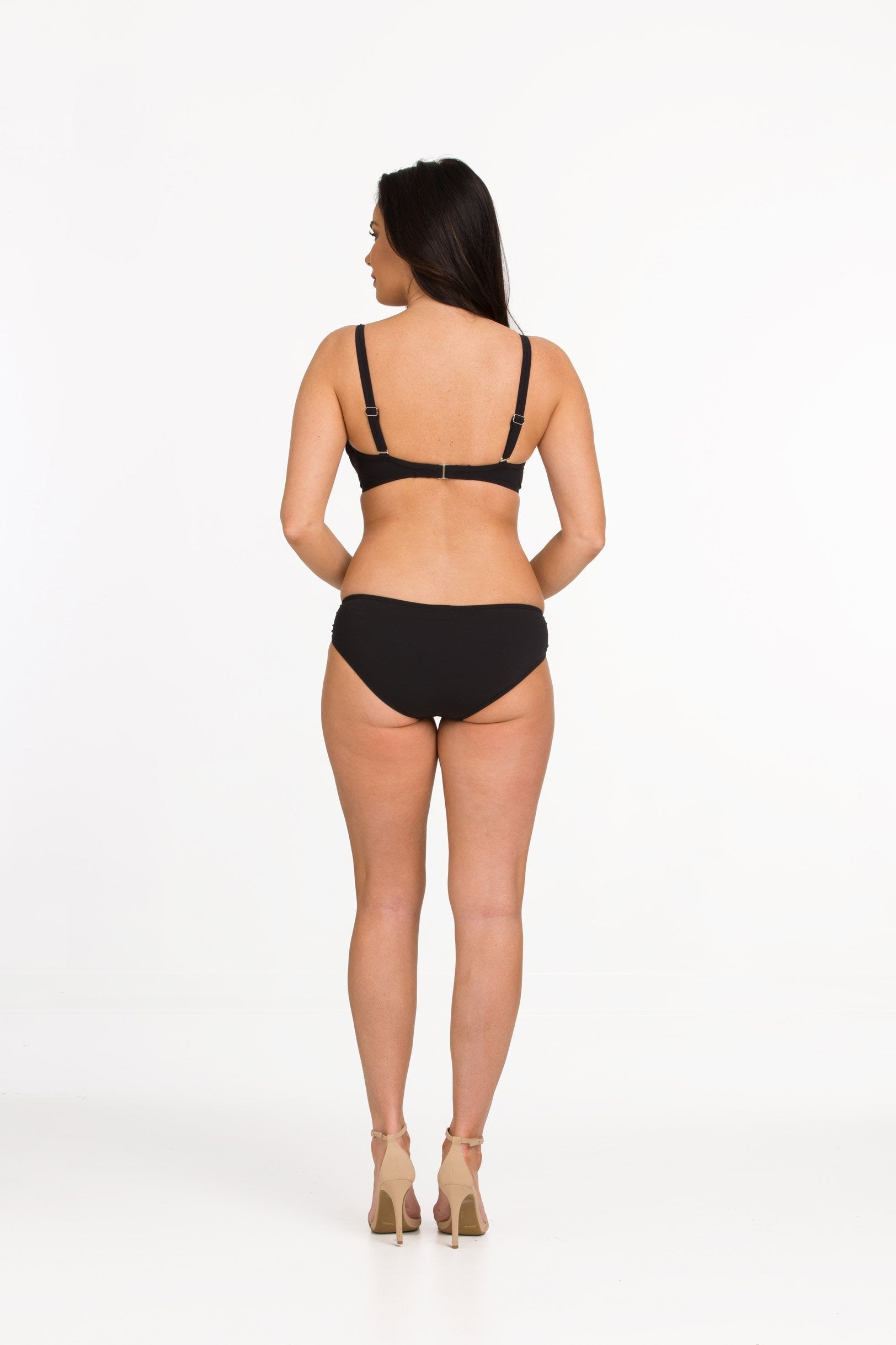Black Solid Hipster Bottom with Hardware (Style 236)