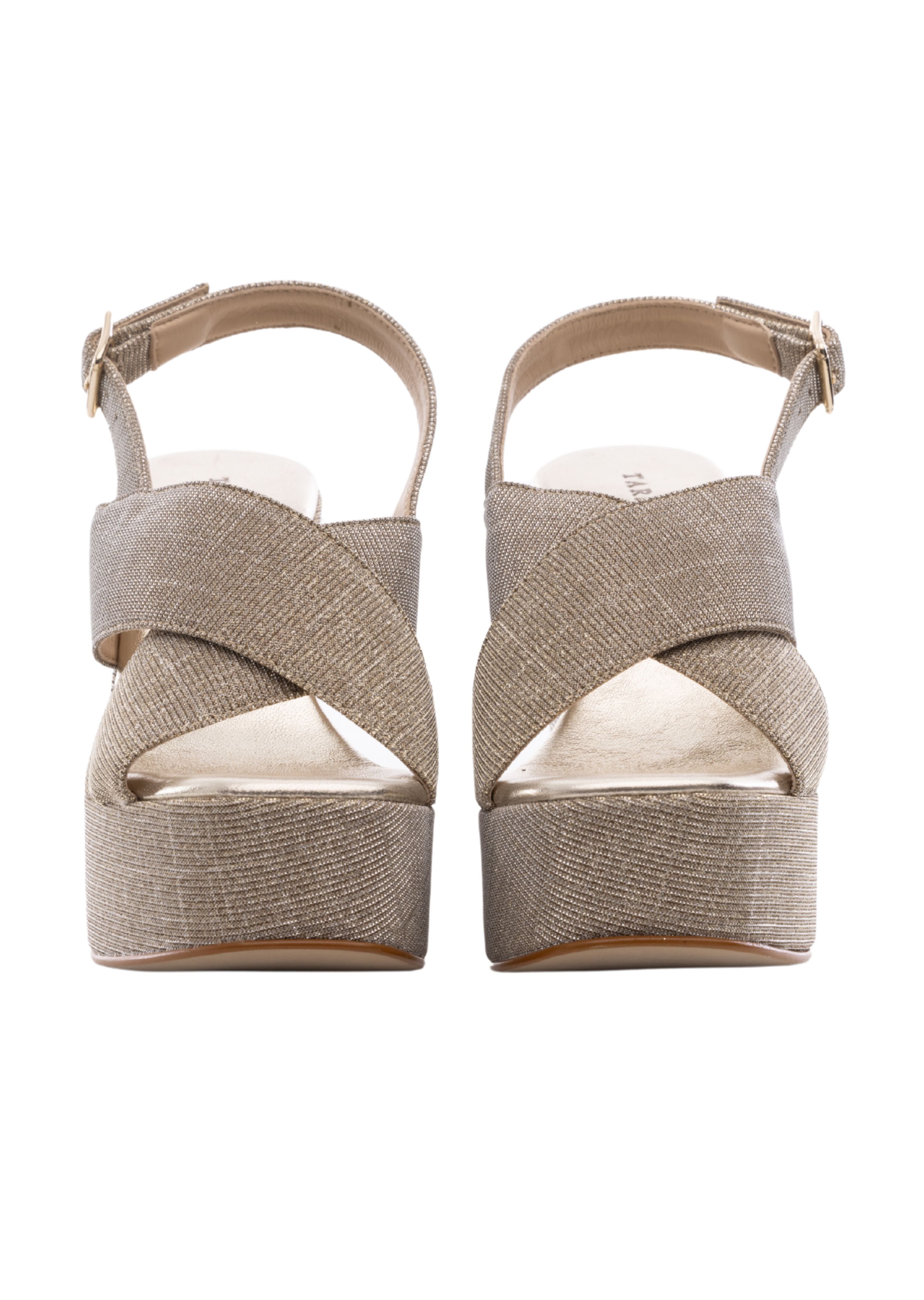Georgina Gold Platform Heel