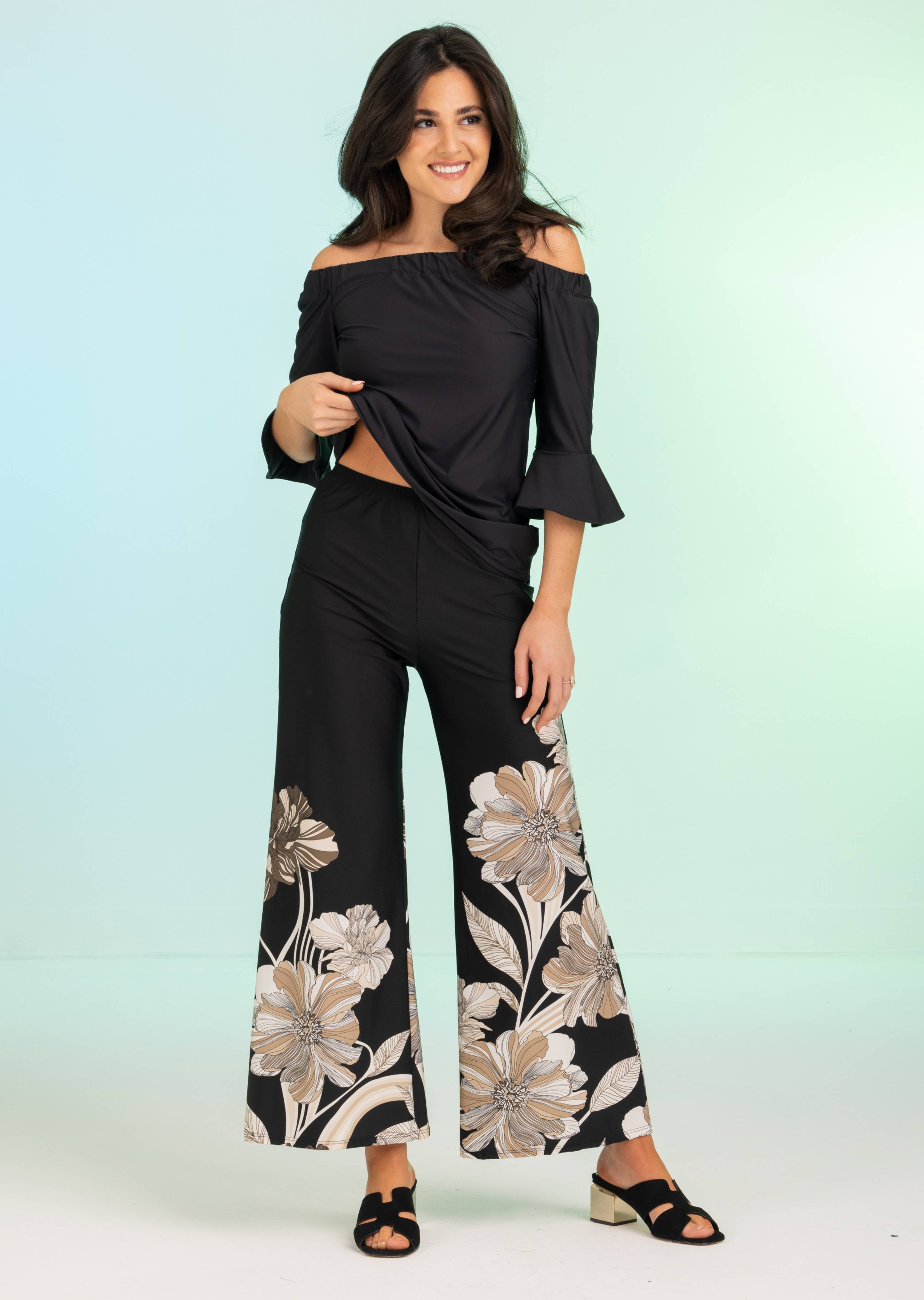 Lyon Ankle Palazzo Pant without Cuff (LN-651)