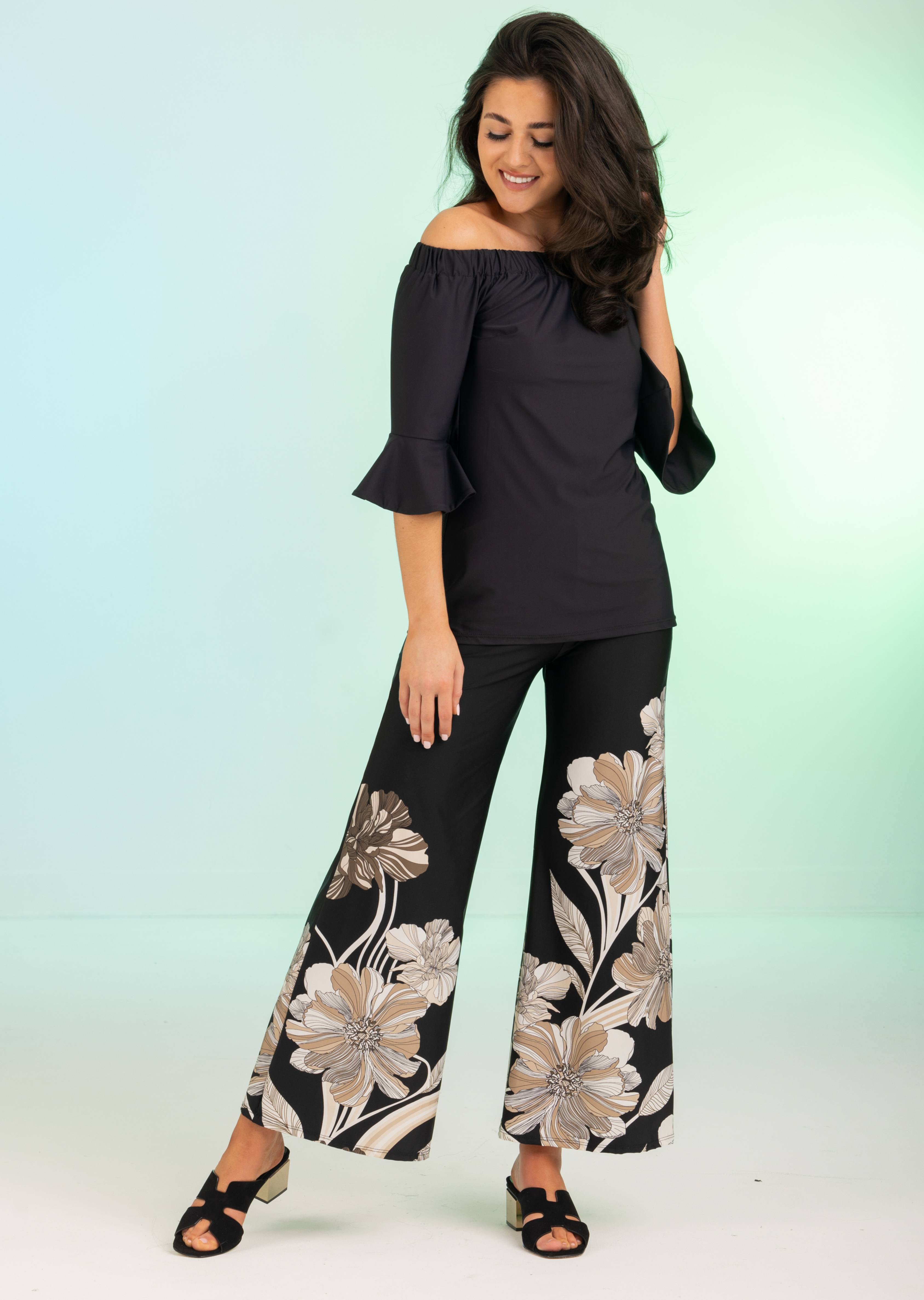 Lyon Ankle Palazzo Pant without Cuff (LN-651)