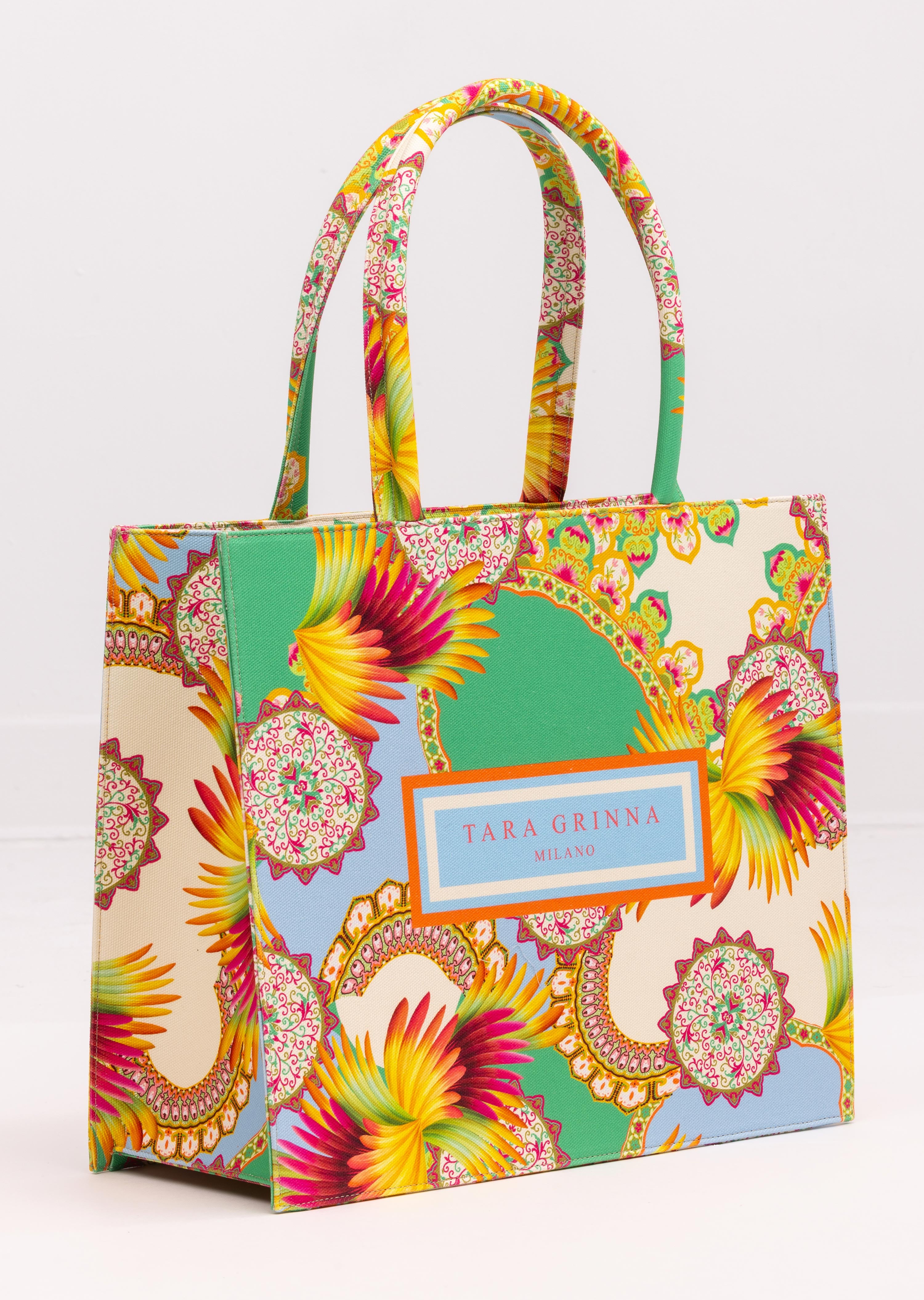 Large Marseille Tara Grinna Canvas Tote Bag (TG-8157)