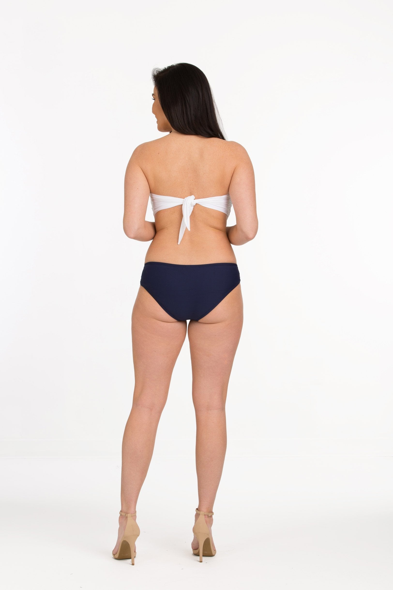 Navy Solid Hipster Bottom with Hardware (Style 236)