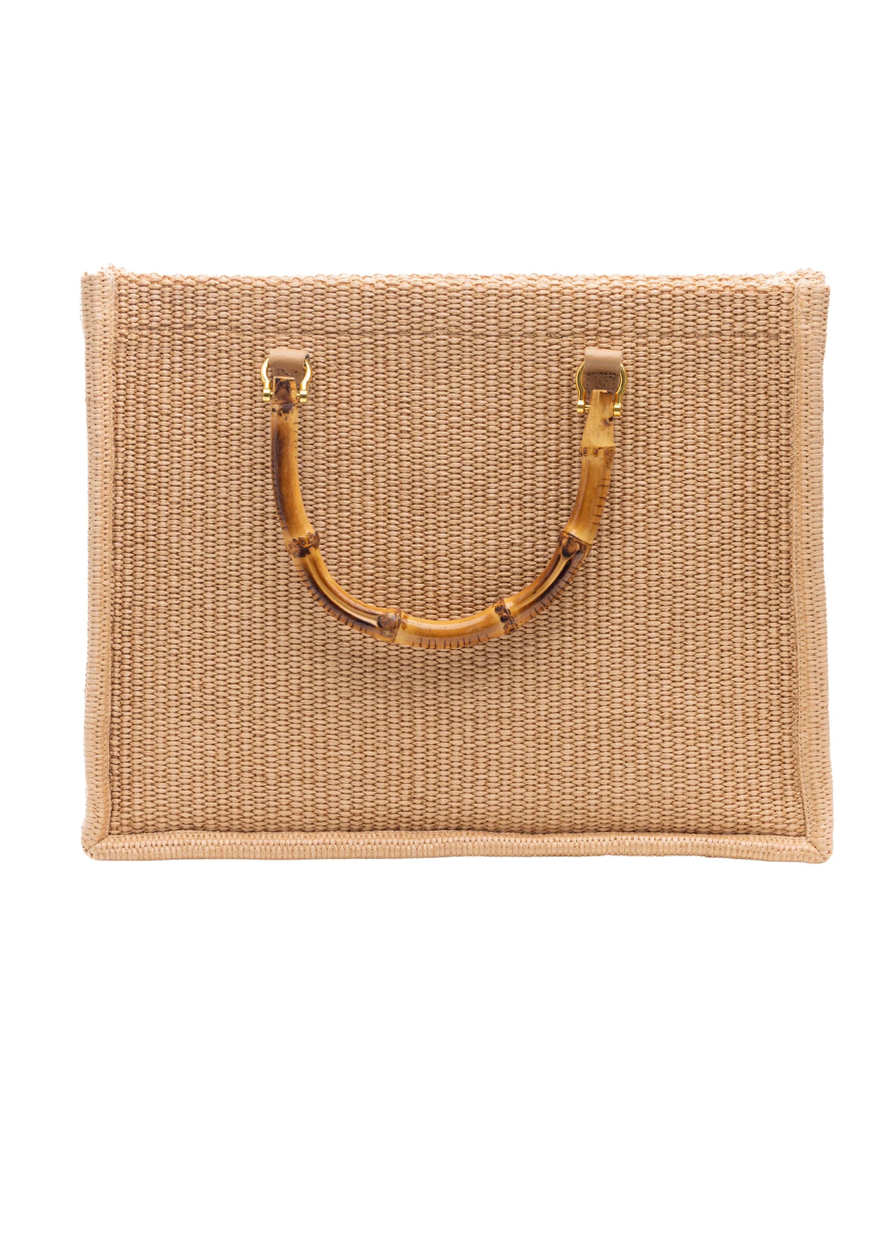 Tara Grinna Bamboo Handle Tote (8196)