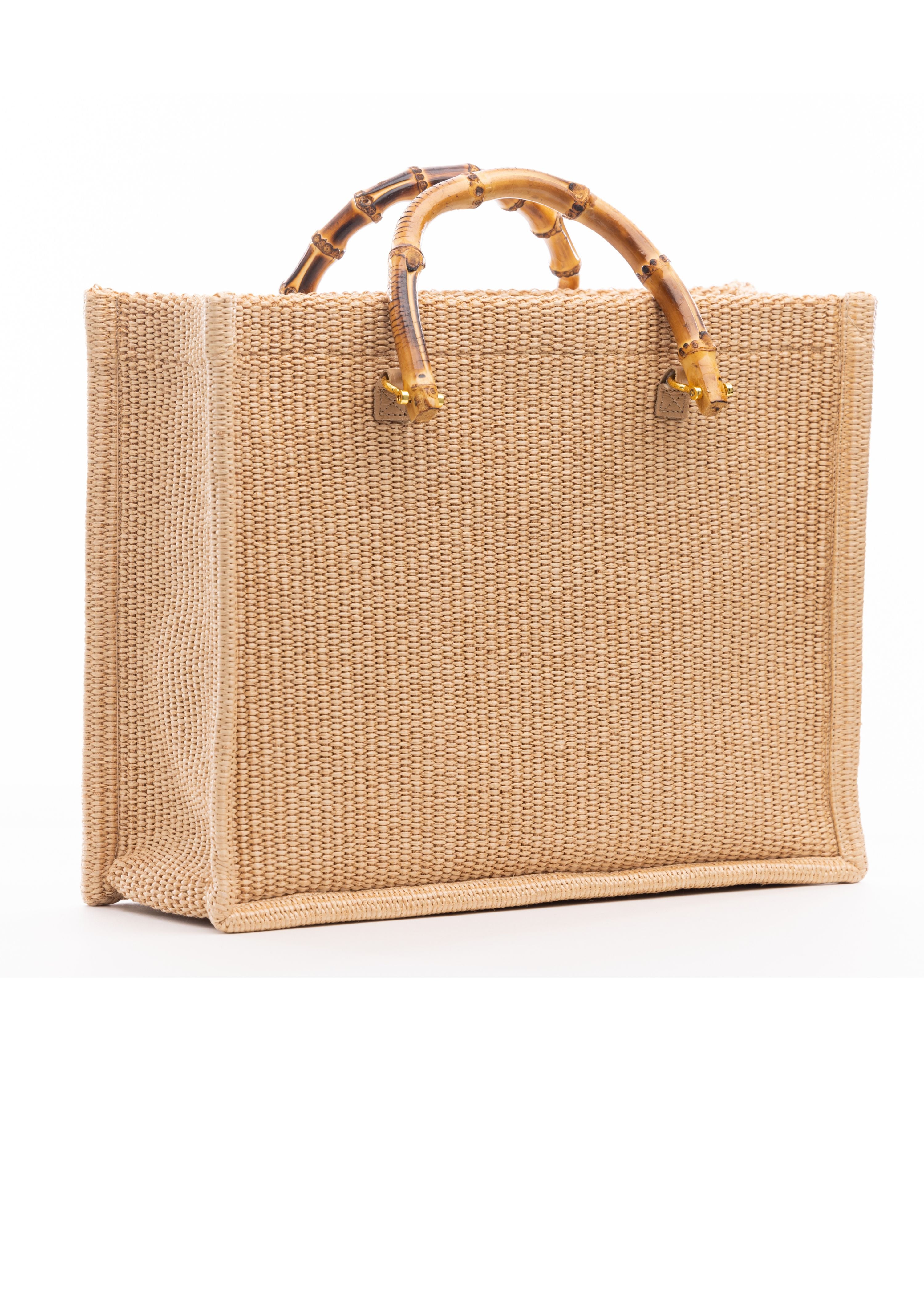 Tara Grinna Bamboo Handle Tote (8196)
