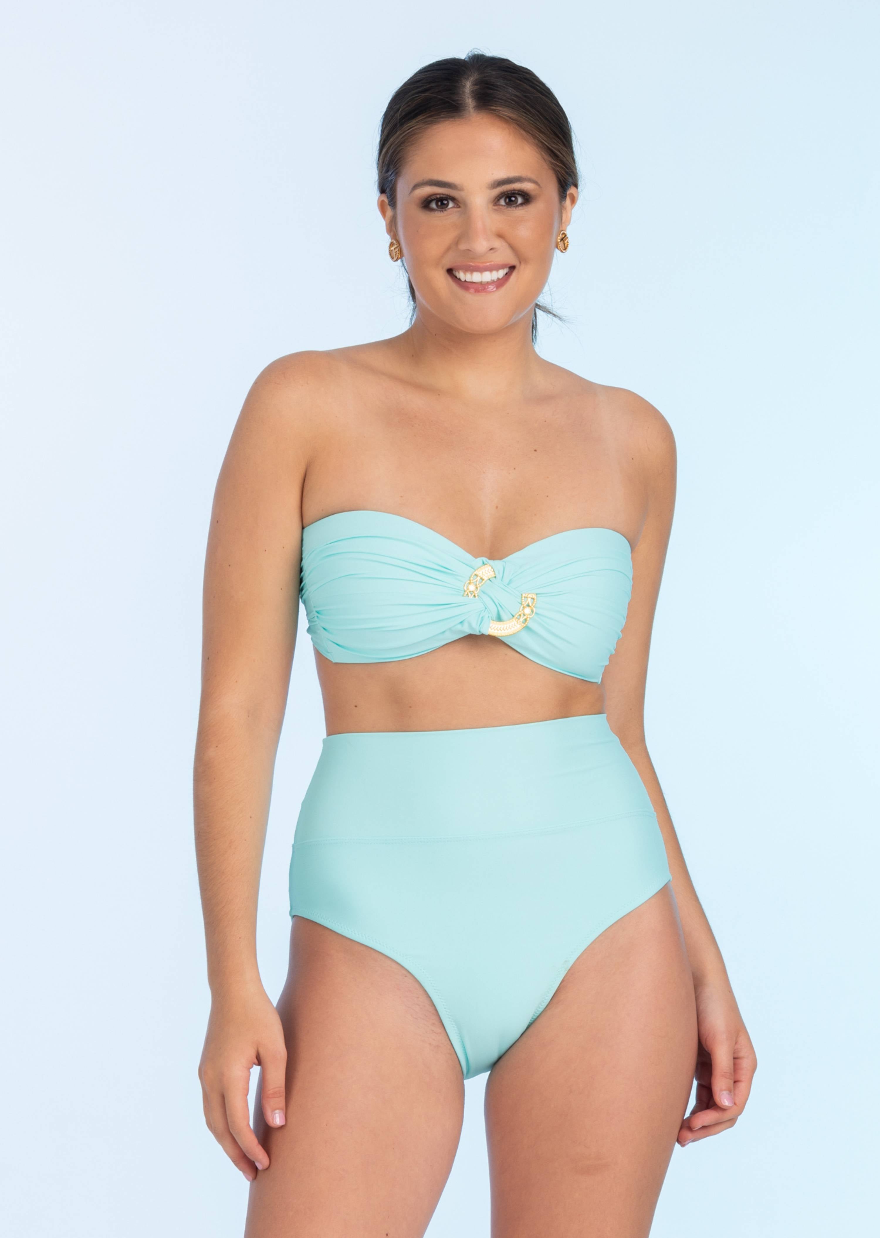 Sea Glass Twist Bandeau with Hardware (SS-166)