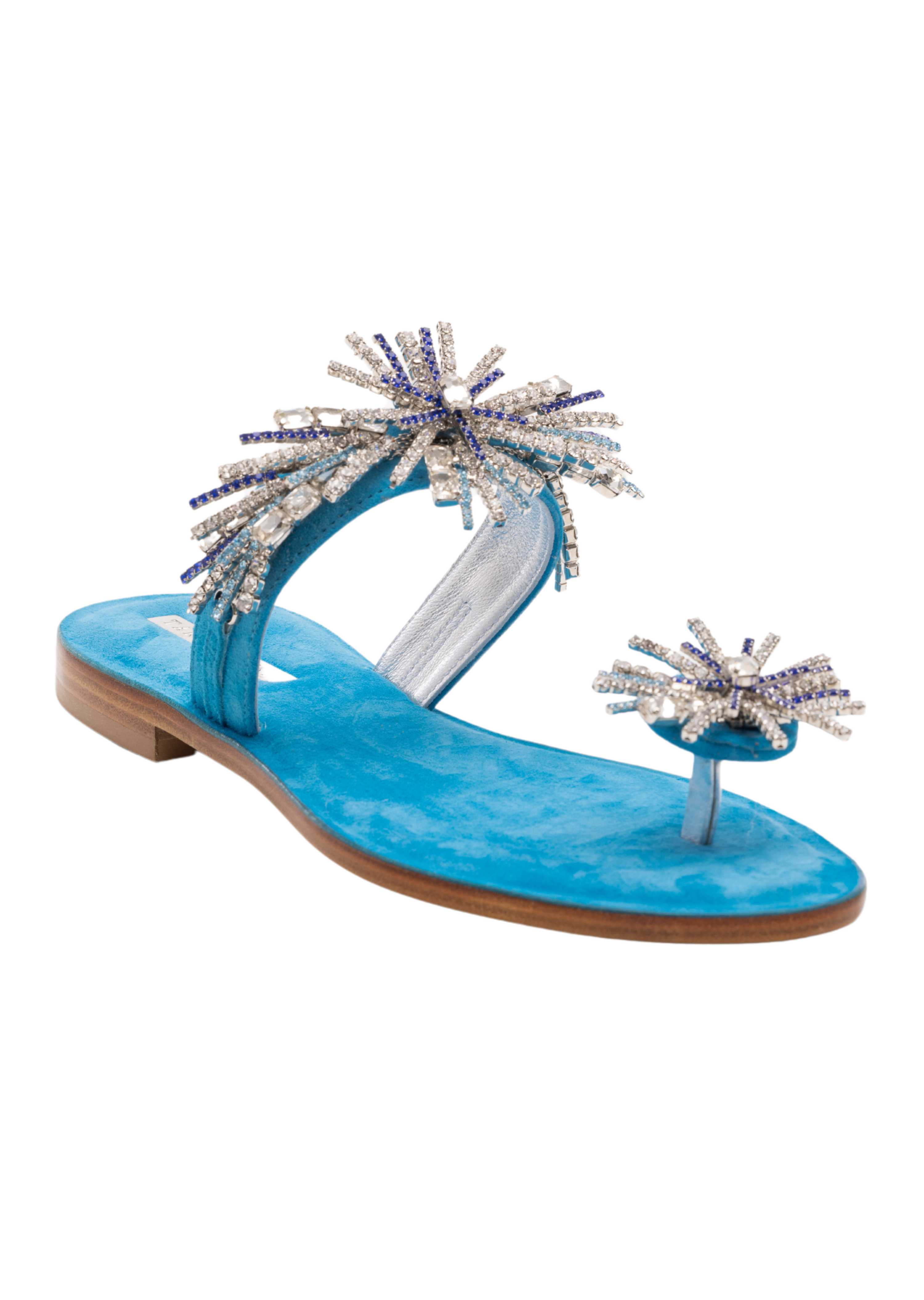 Viviana Turquoise Sunburst Slide