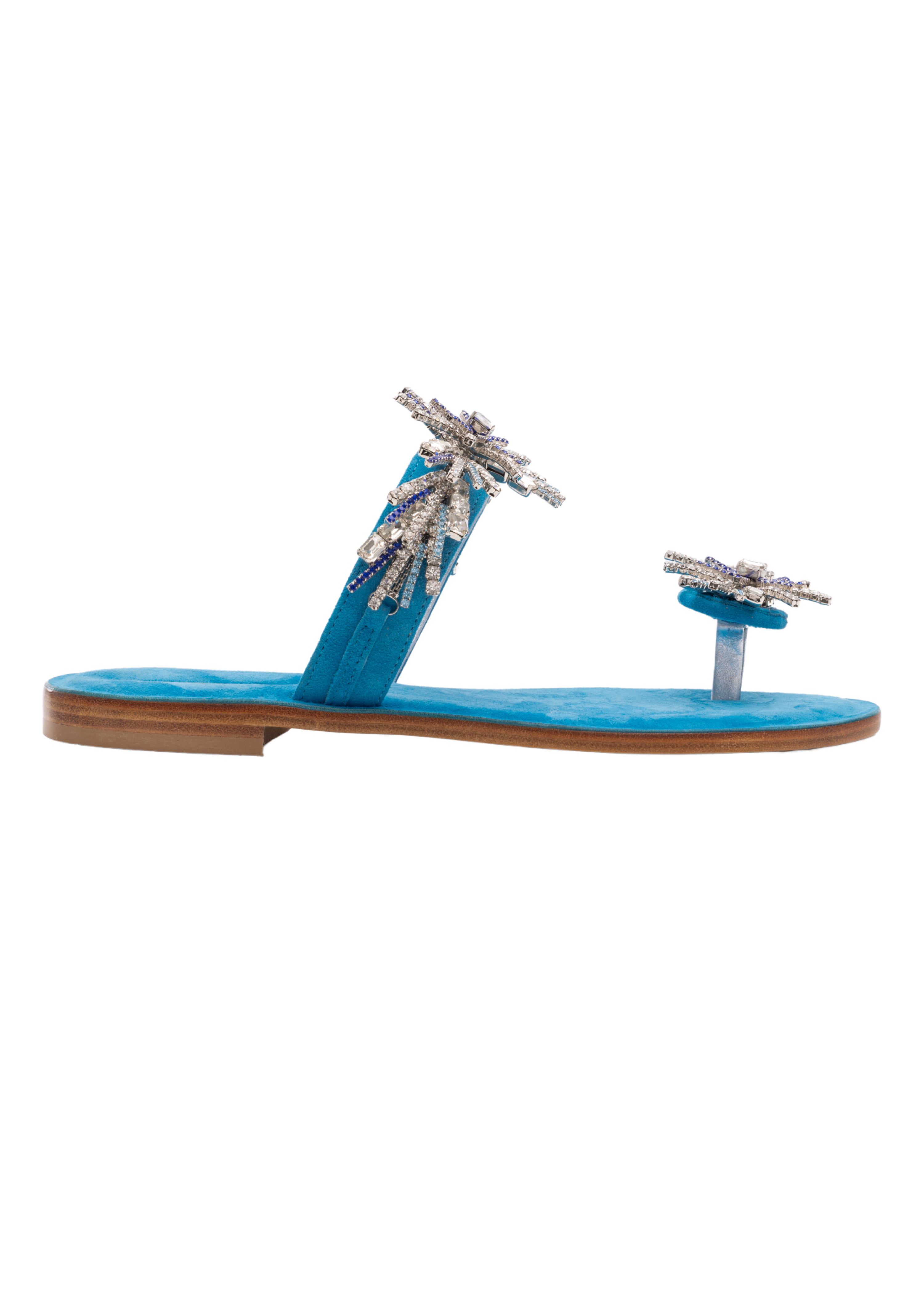 Viviana Turquoise Sunburst Slide