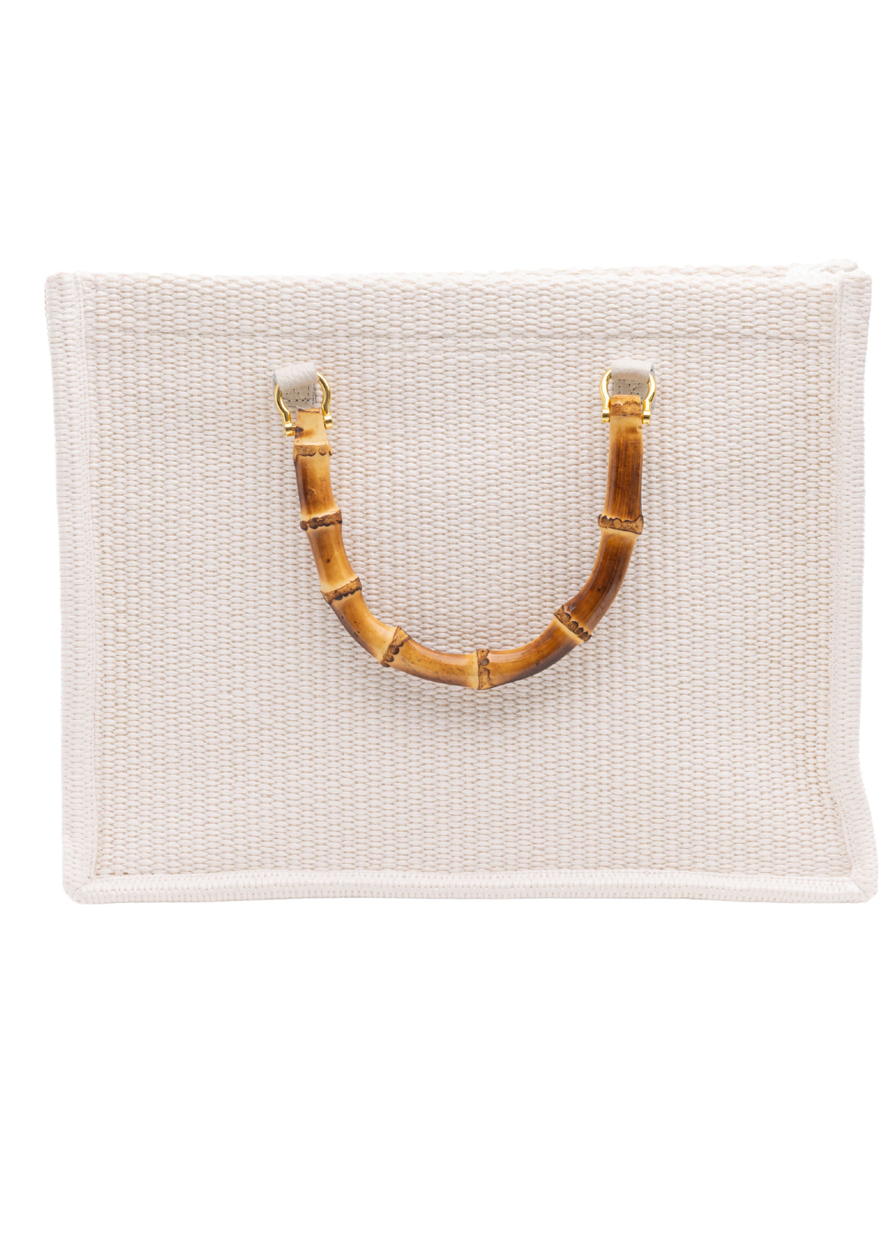 Tara Grinna Bamboo Handle Tote (8196)