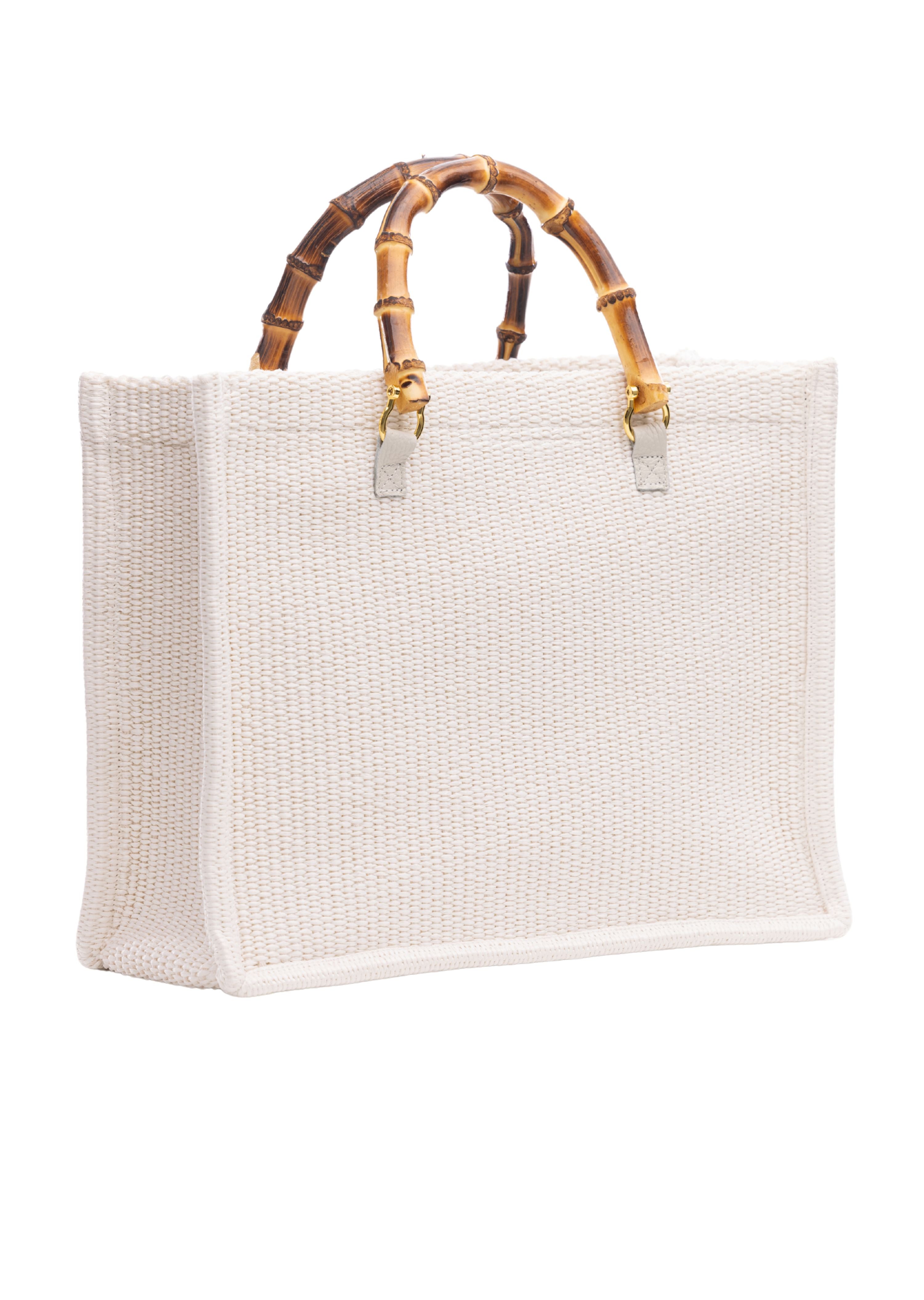 Tara Grinna Bamboo Handle Tote (8196)