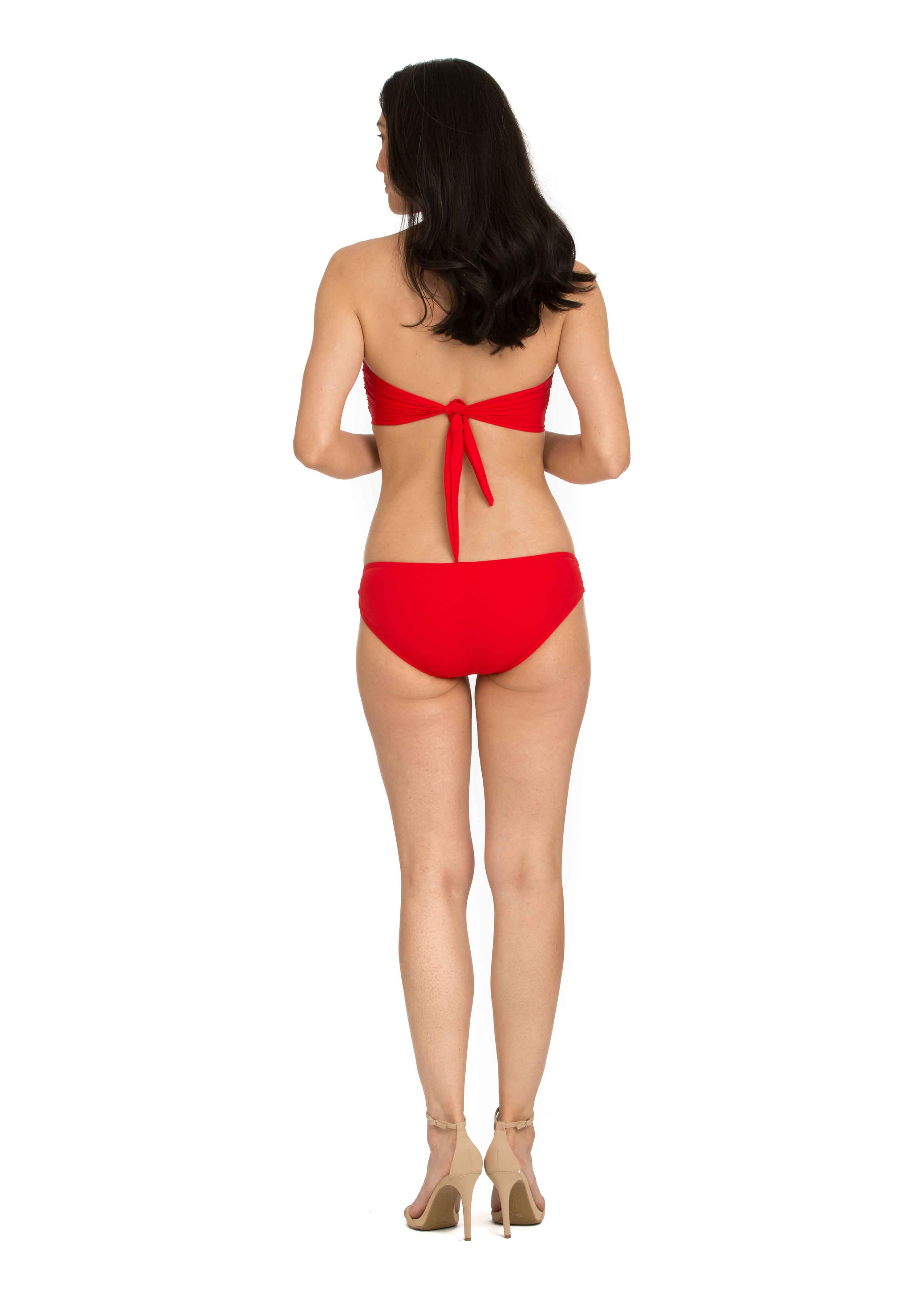 Red Solid Hipster Bottom with Hardware (Style 236)