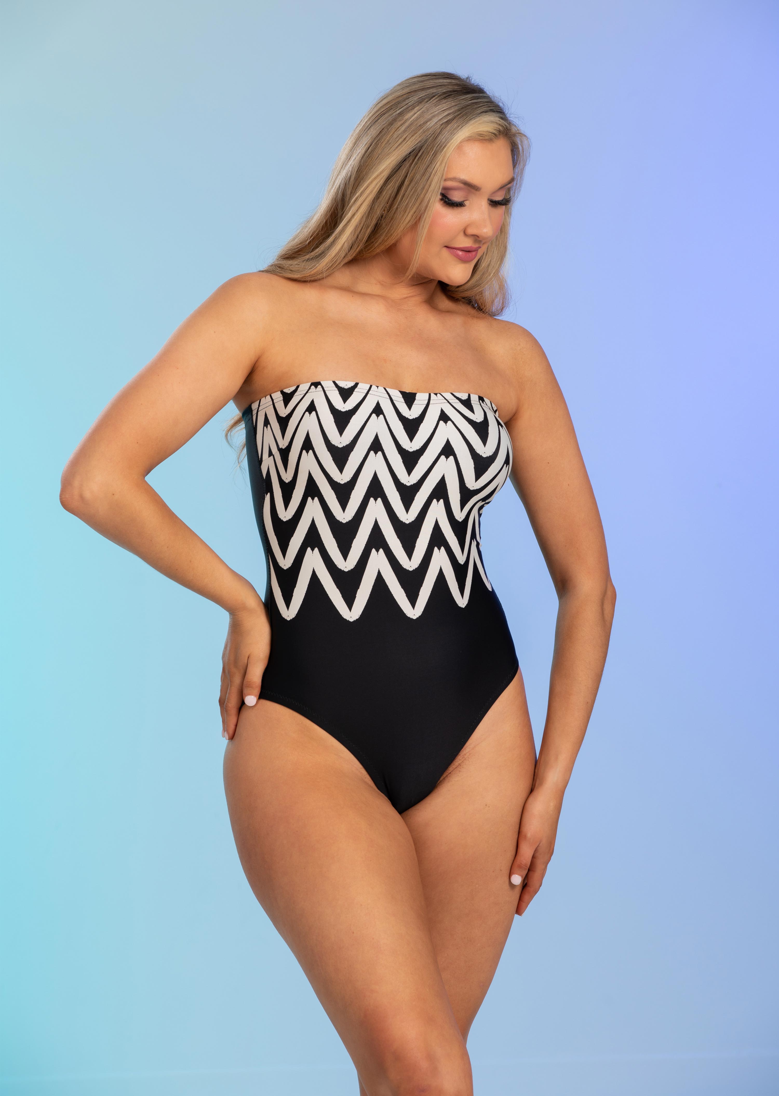 Catania Strapless Bandeau One Piece Suit (CT-334)