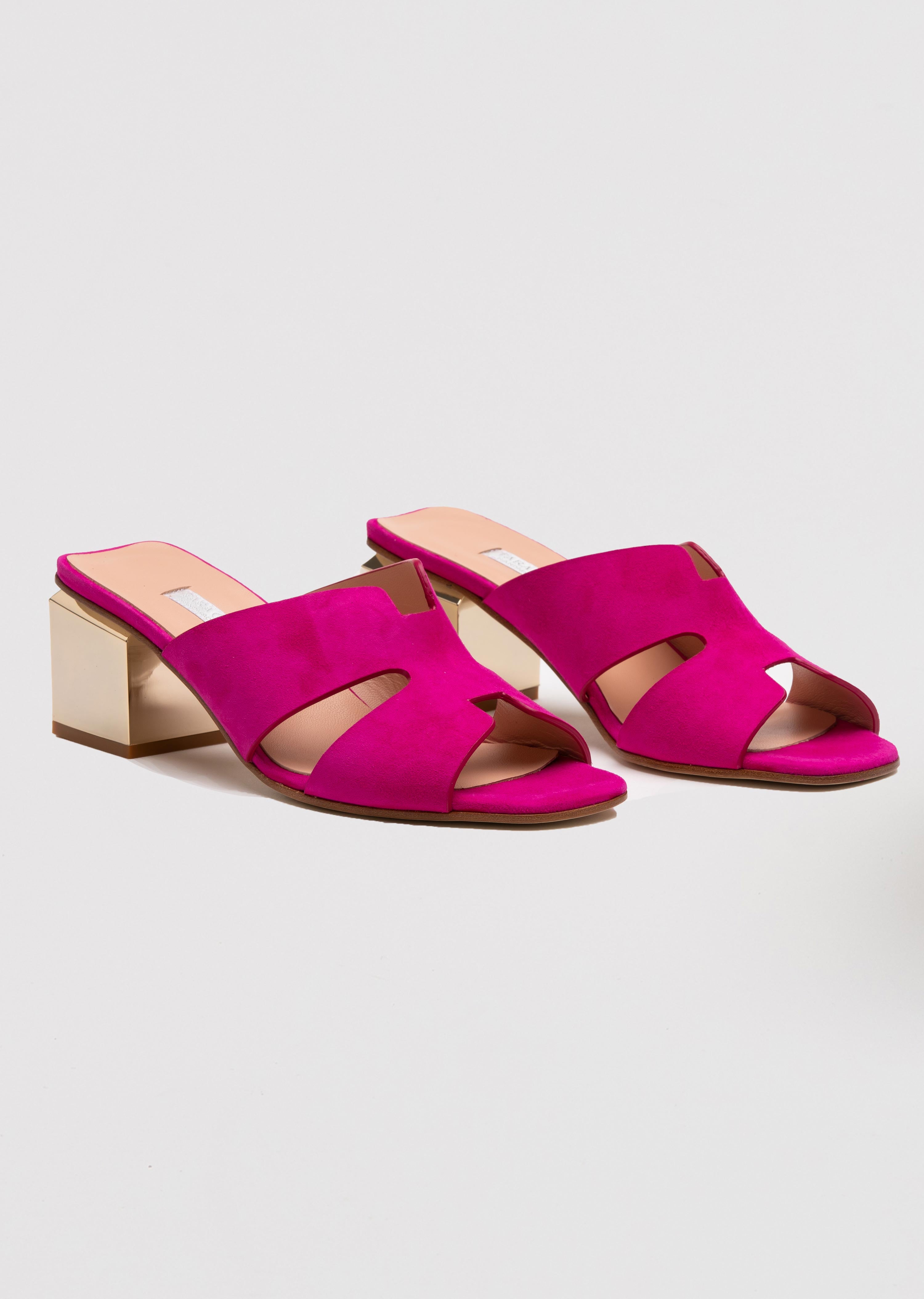 The Delaney Vamp (Fuchsia Suede)