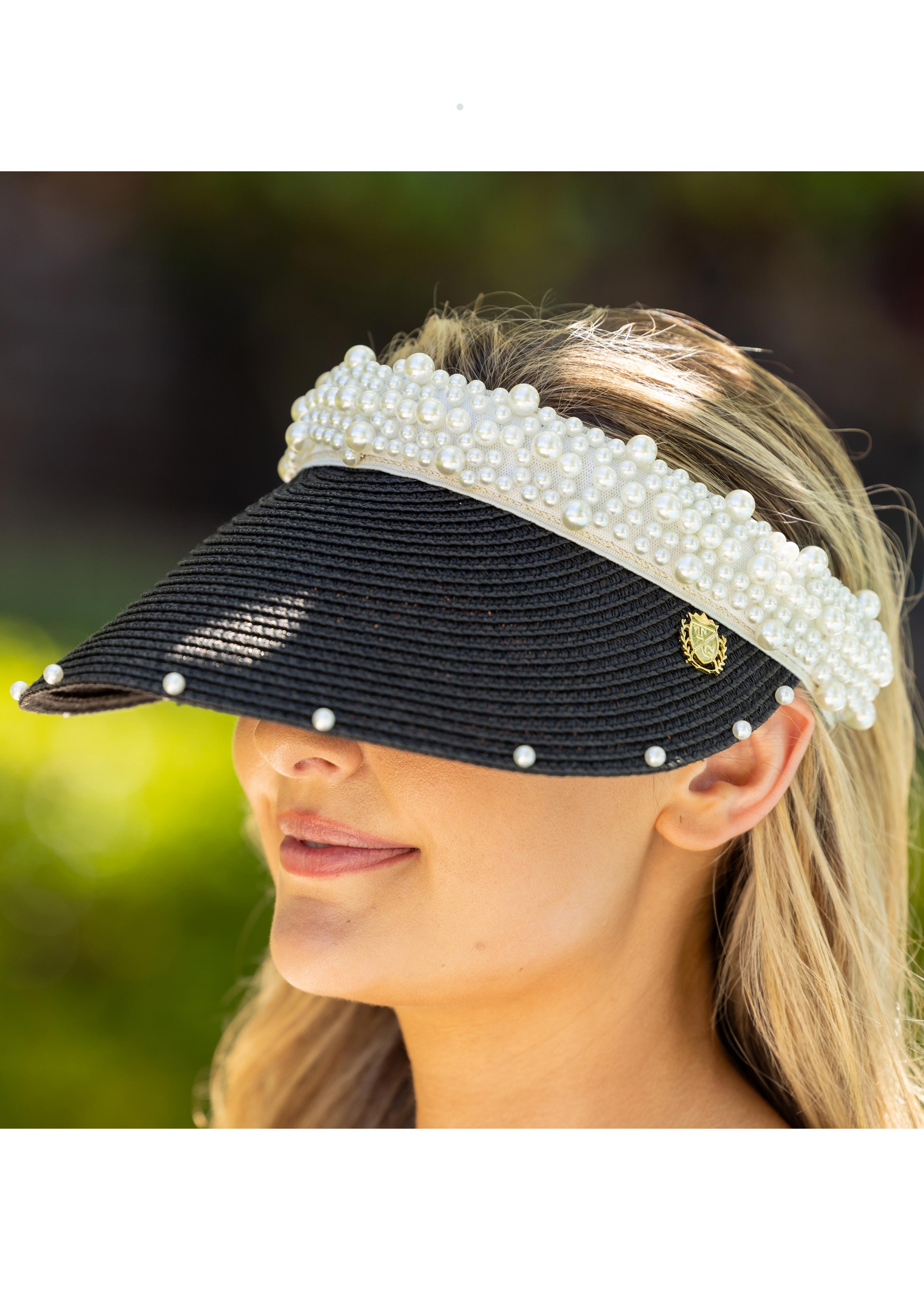 Pearl Band Crochet Visor (Style 8248)