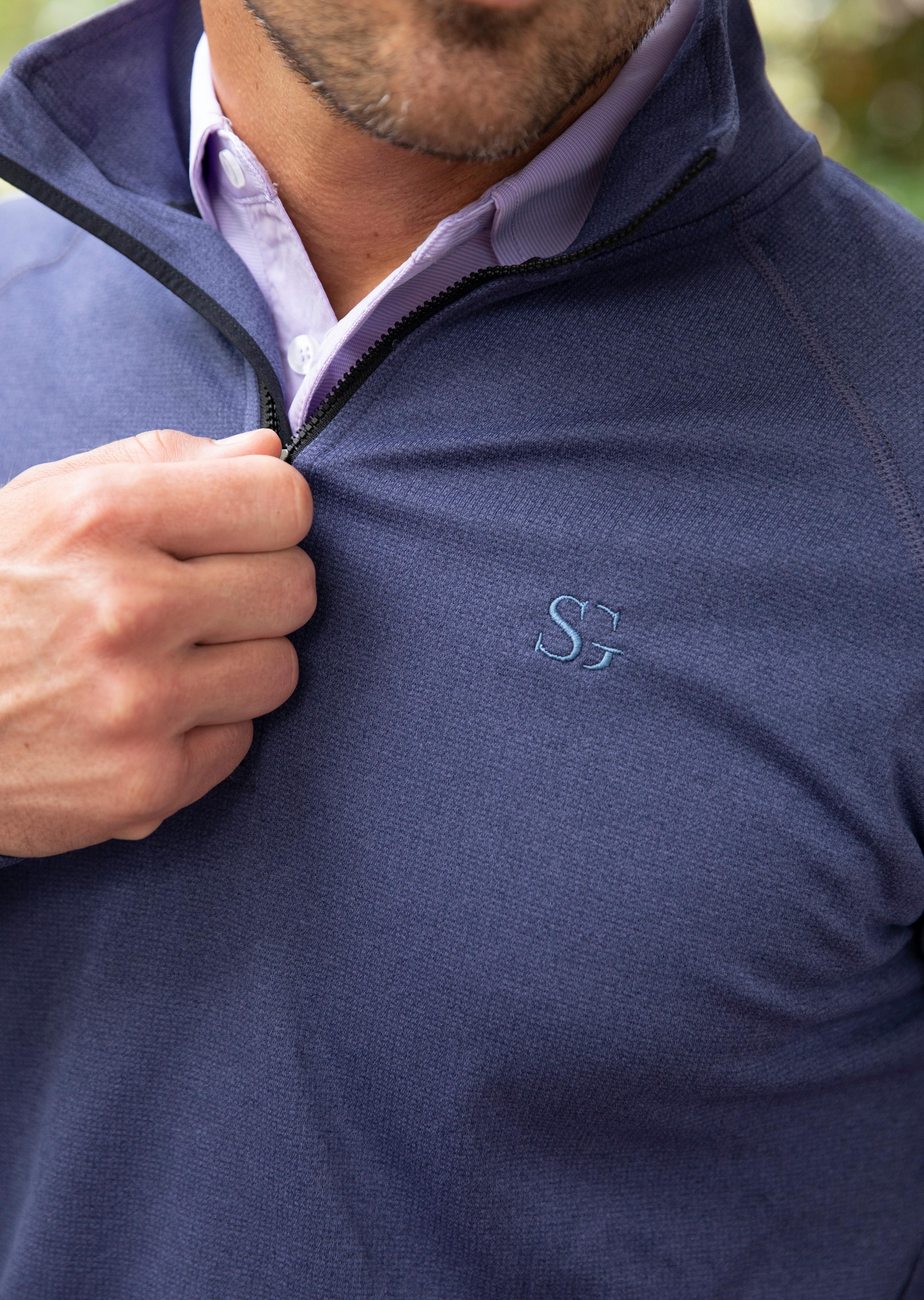 Navy Golf Long Sleeve Quarter Zip