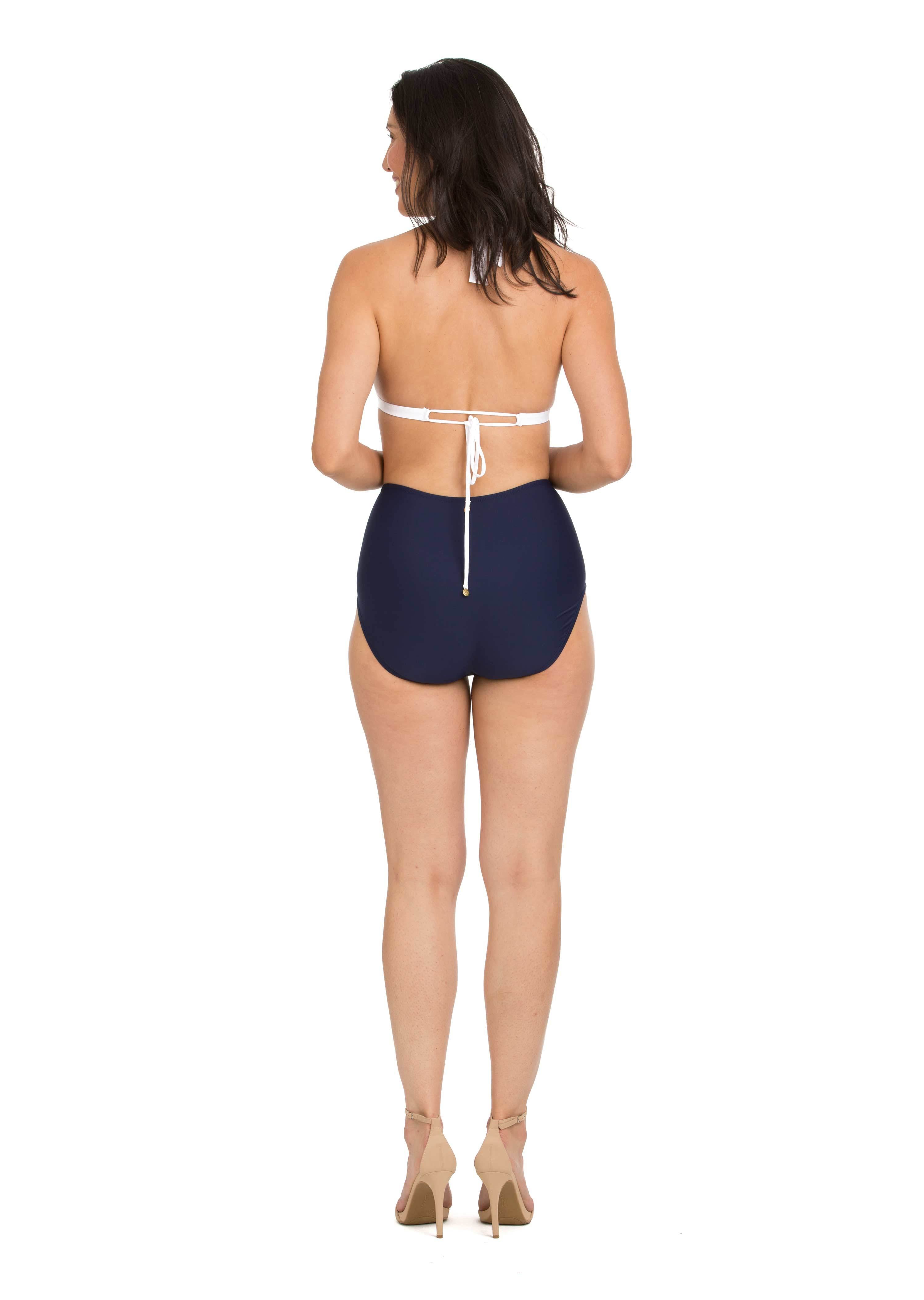 Navy High Rise Solid Bottom (Style 229)