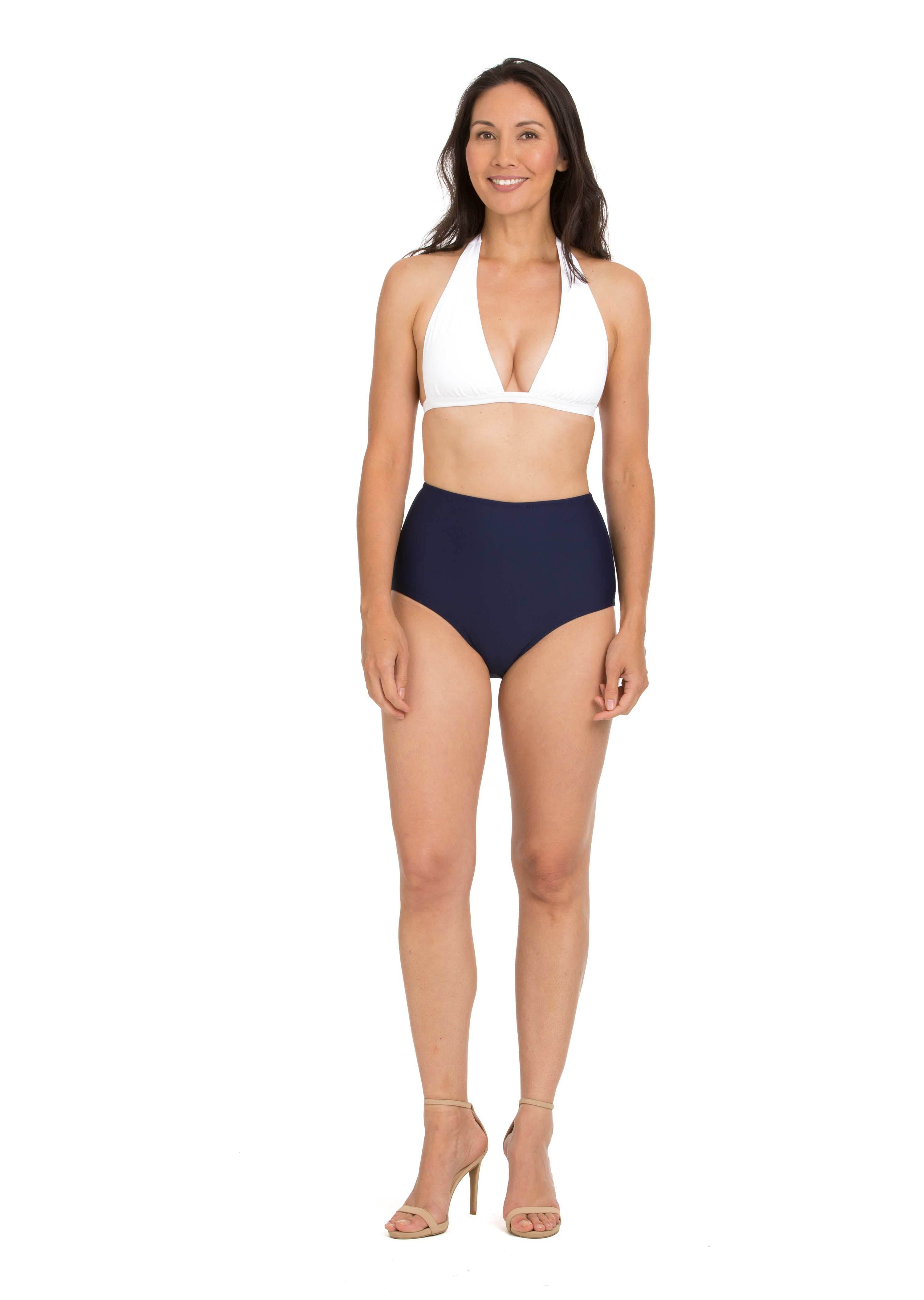Navy High Rise Solid Bottom (Style 229)