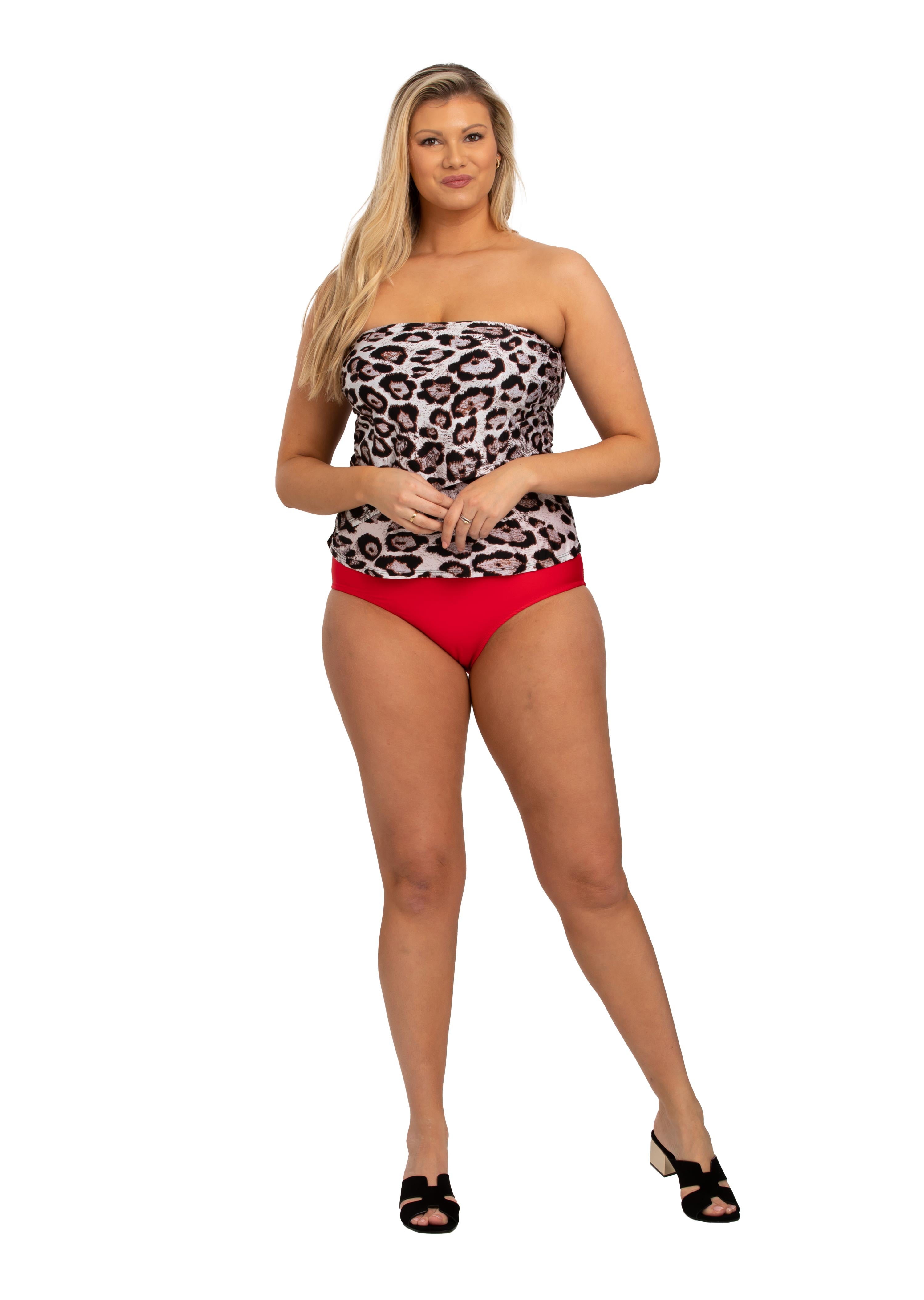 Cantu Asymmetrical Wide Set Strap Tankini (CU-150)
