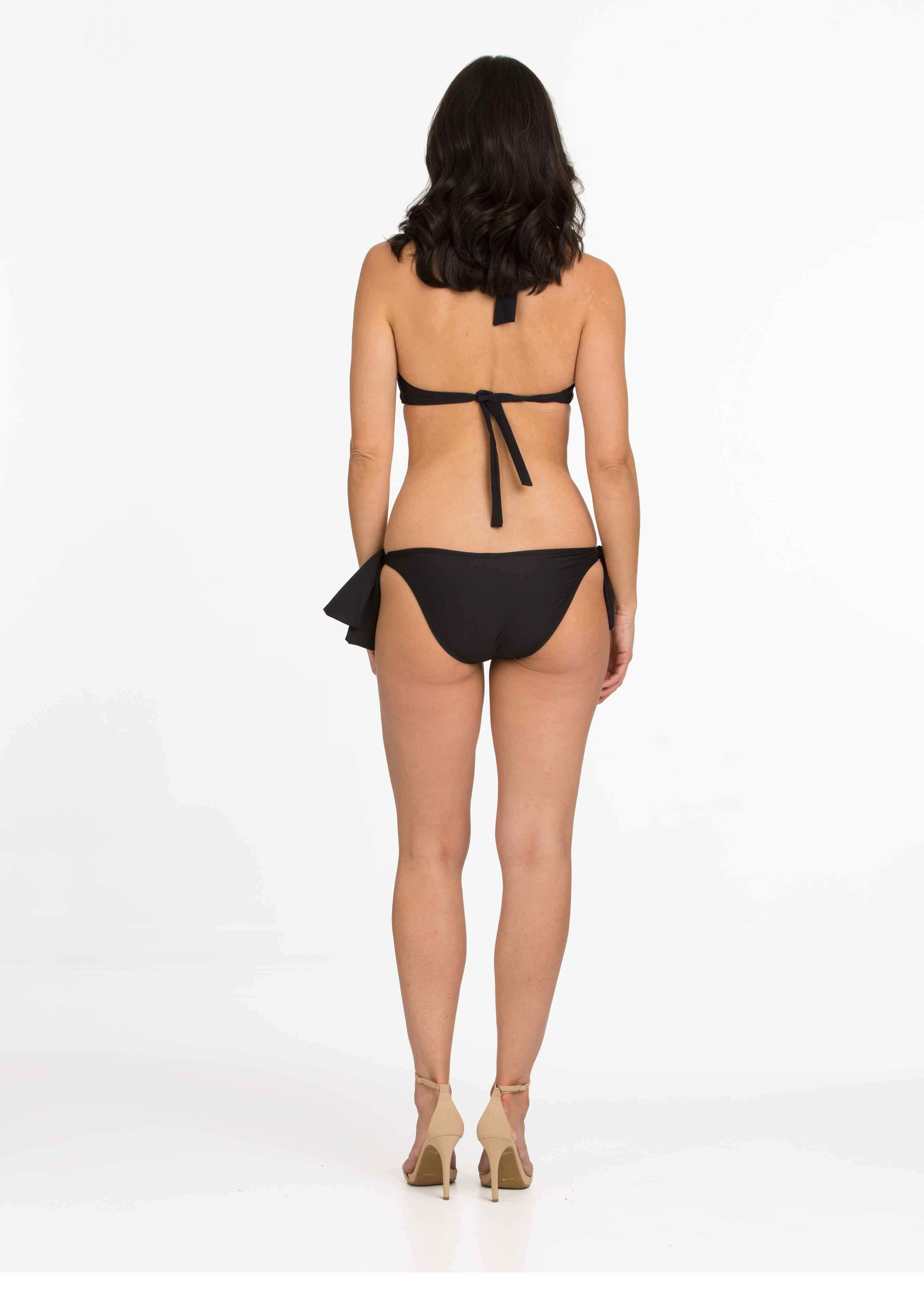 Black 7 Way Convertible Top with Tie Side Bikini (FT-134/FT-231)