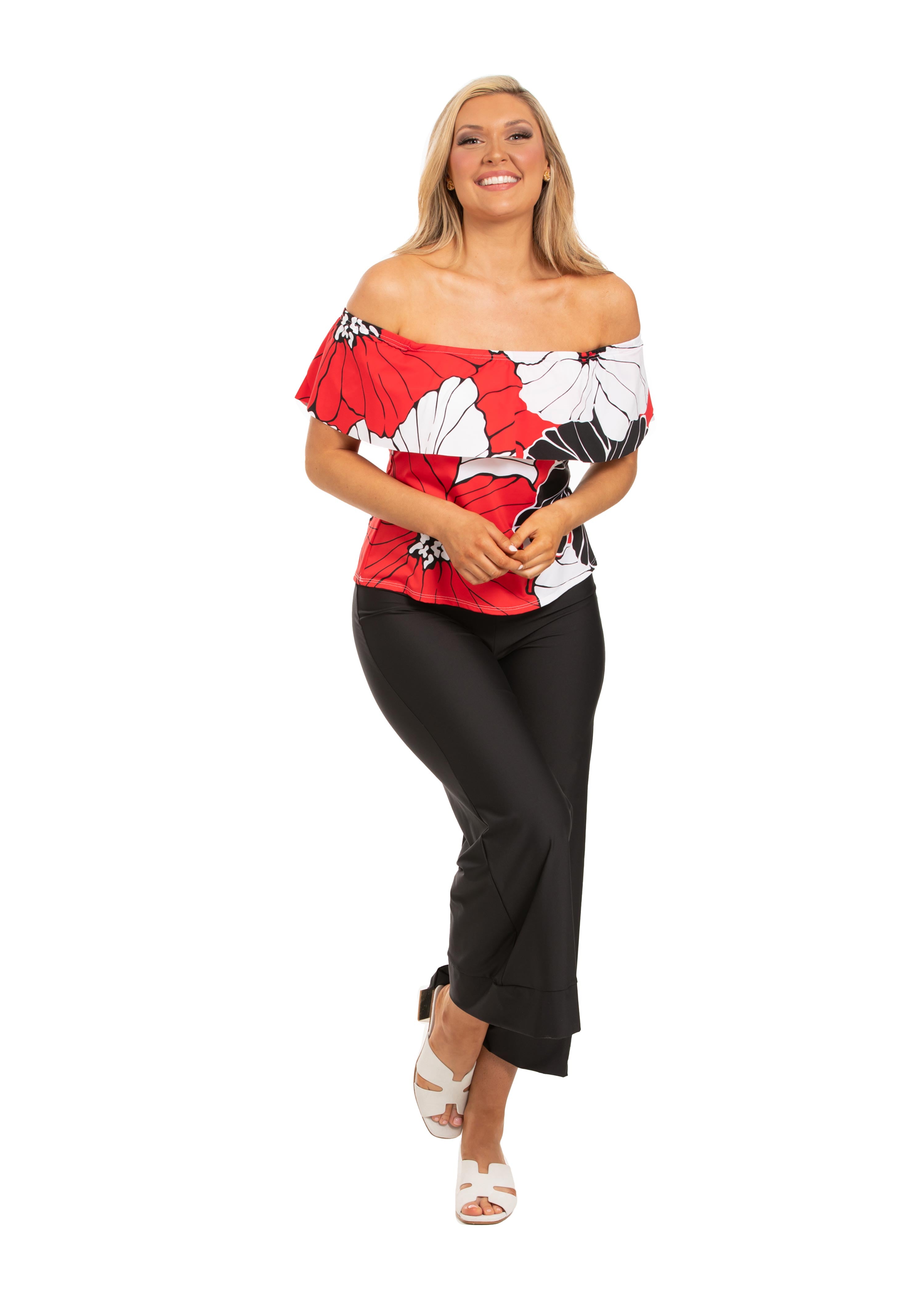 La Spezia Off-Shoulder Flounce Loose Fit Bandini