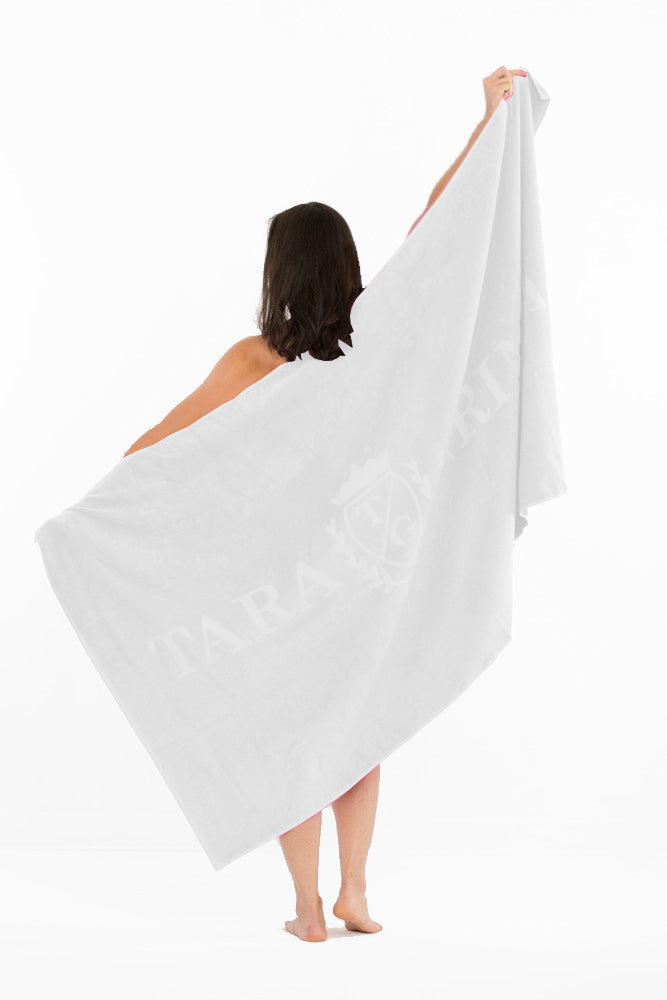 Lux Tara Grinna Giant Logo Beach Or Pool Towel