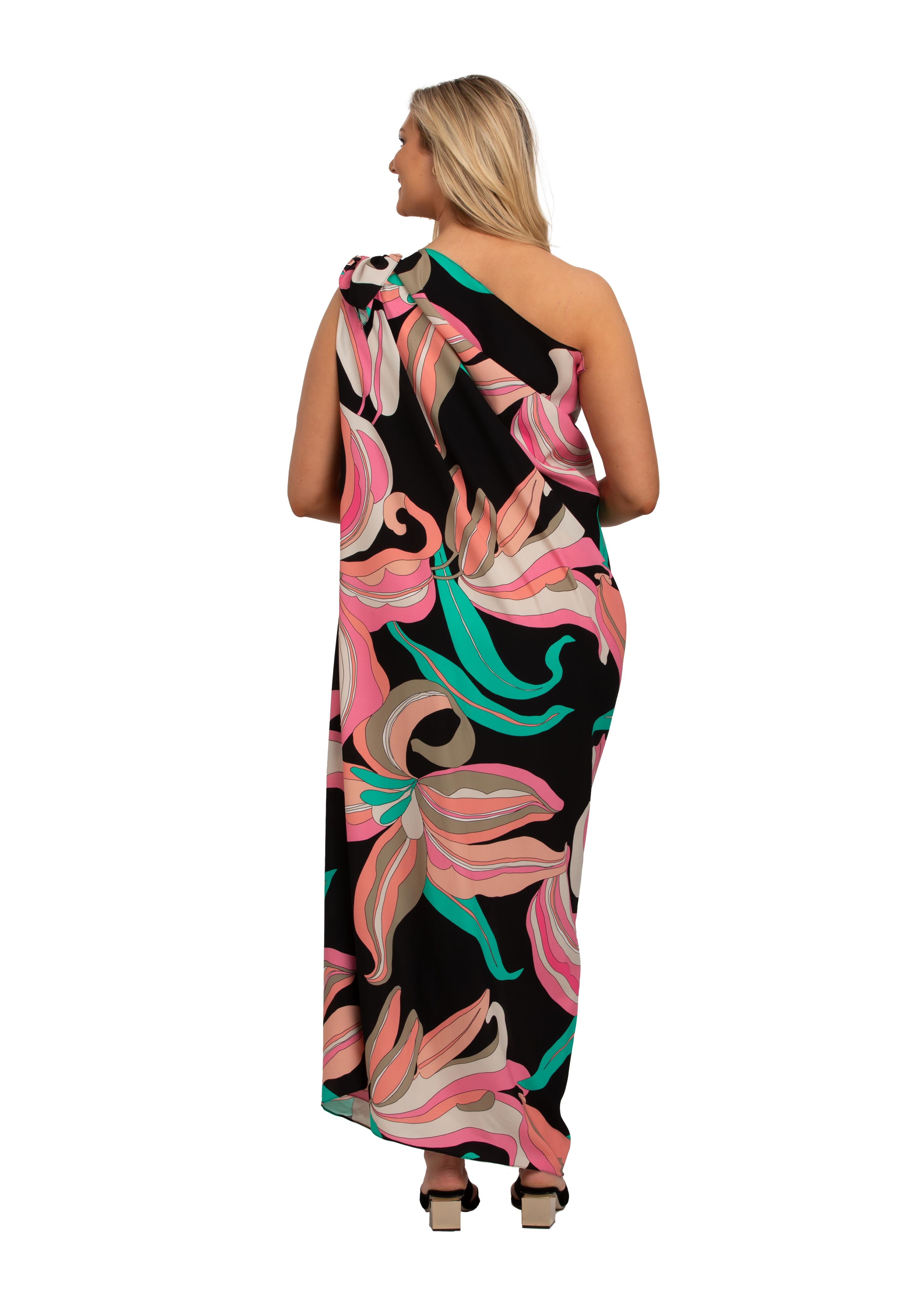 Rapallo Silk Convertible Maxi Dress (RL-677)