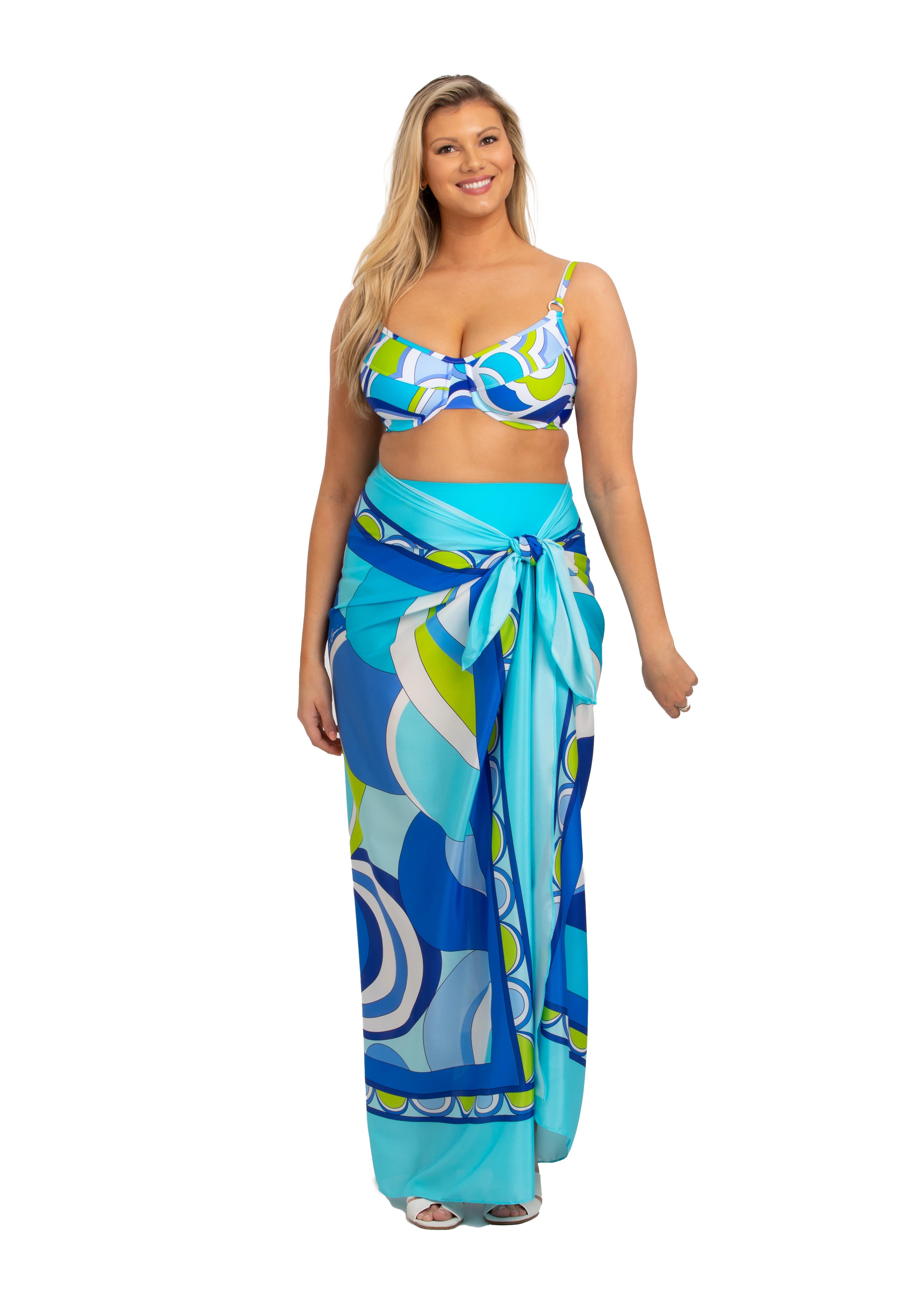 Vietri Sul Mare Full Panel Silk Pareo Cover Up (VM-406)