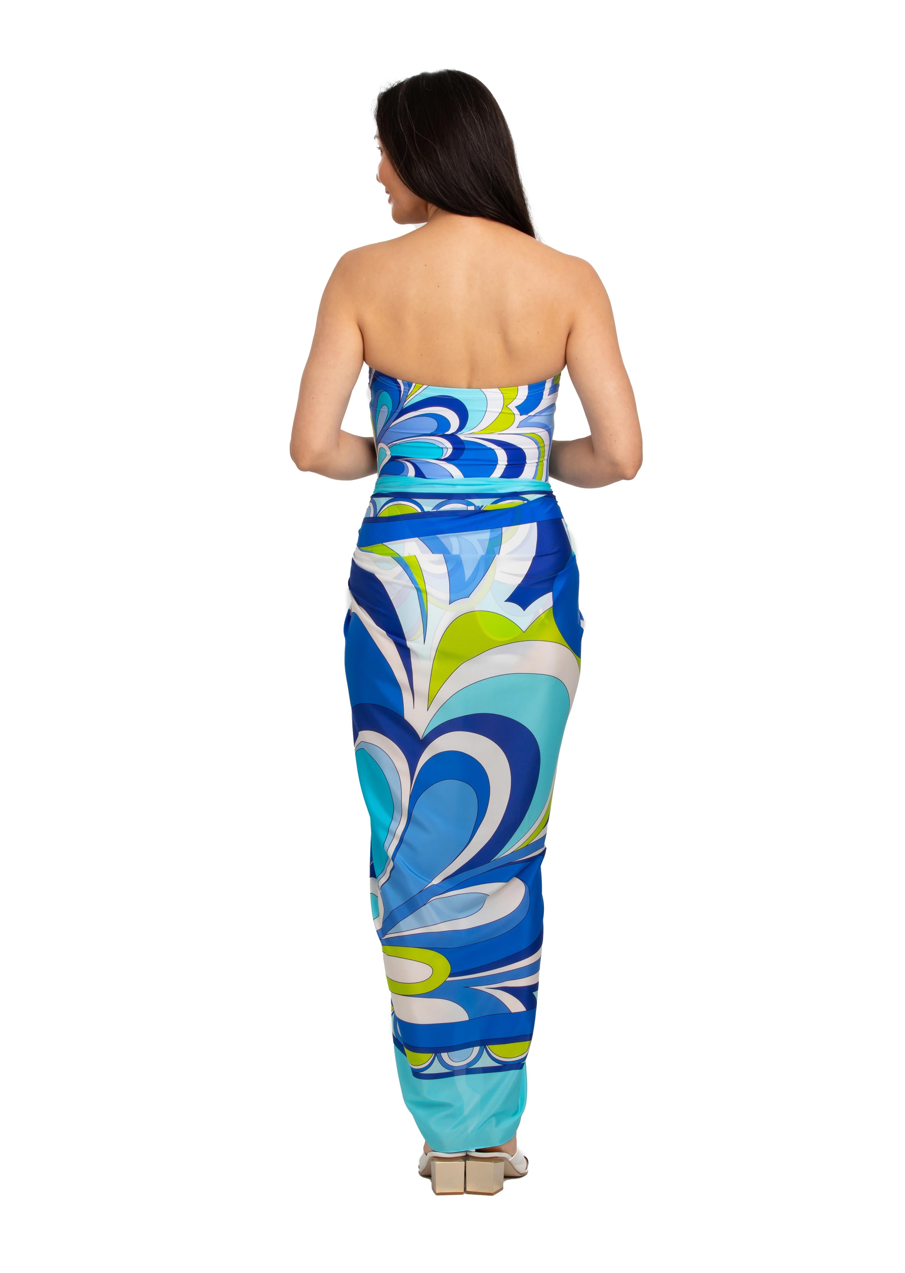 Vietri Sul Mare Full Panel Silk Pareo Cover Up (VM-406)