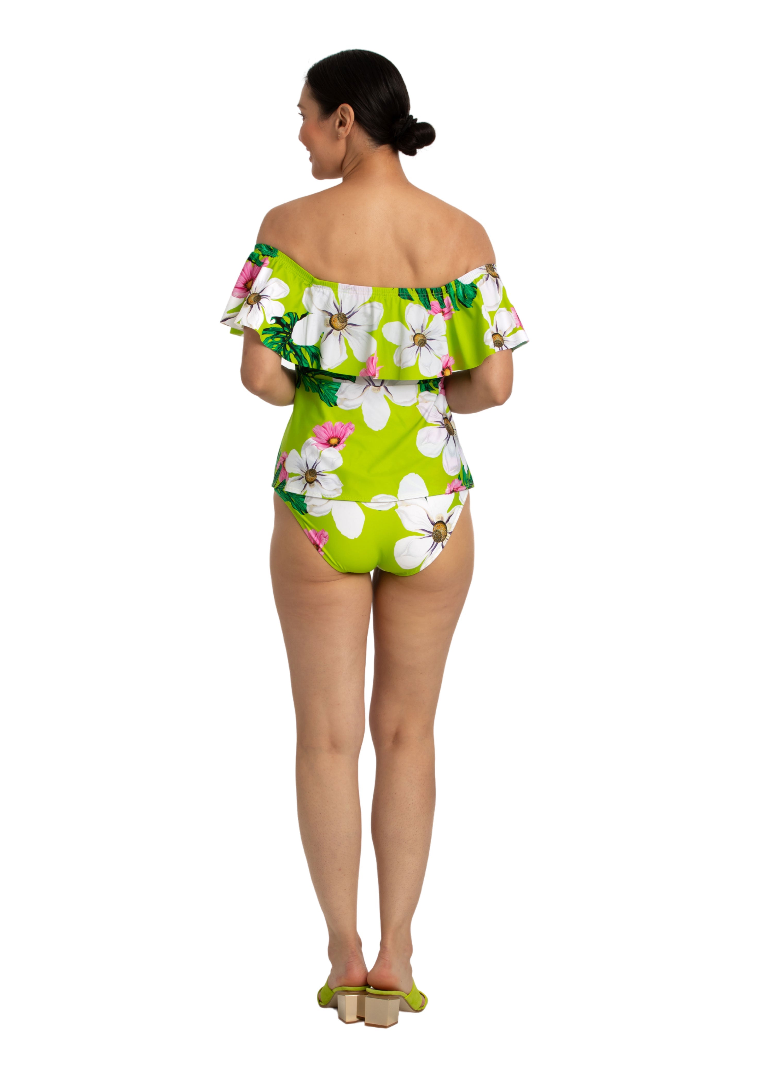 Bellagio Off-Shoulder Flounce Loose Fit Bandini (BG-176)