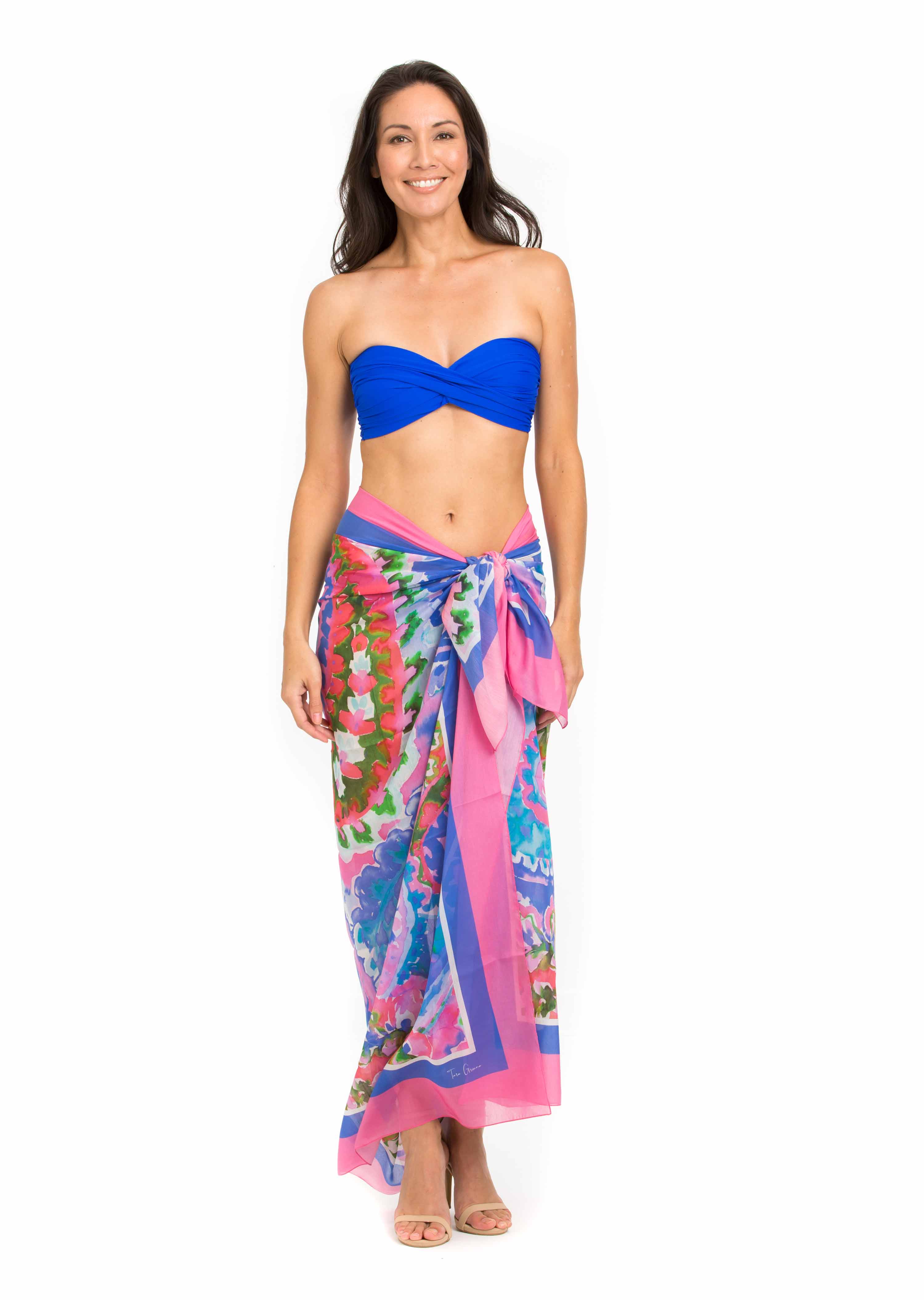 Full Panel Print Pareo Cover Up (Style 406)