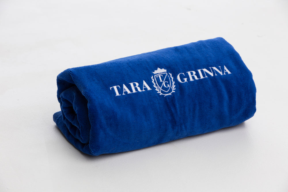 Oversized Embroidered Tara Grinna Towel