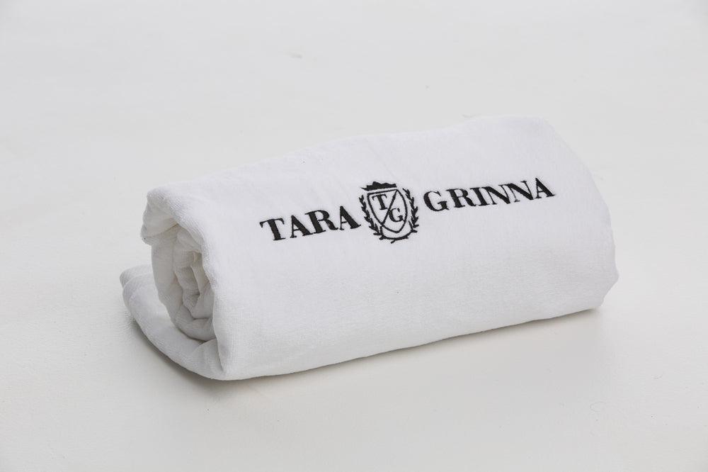 Oversized Embroidered Tara Grinna Towel