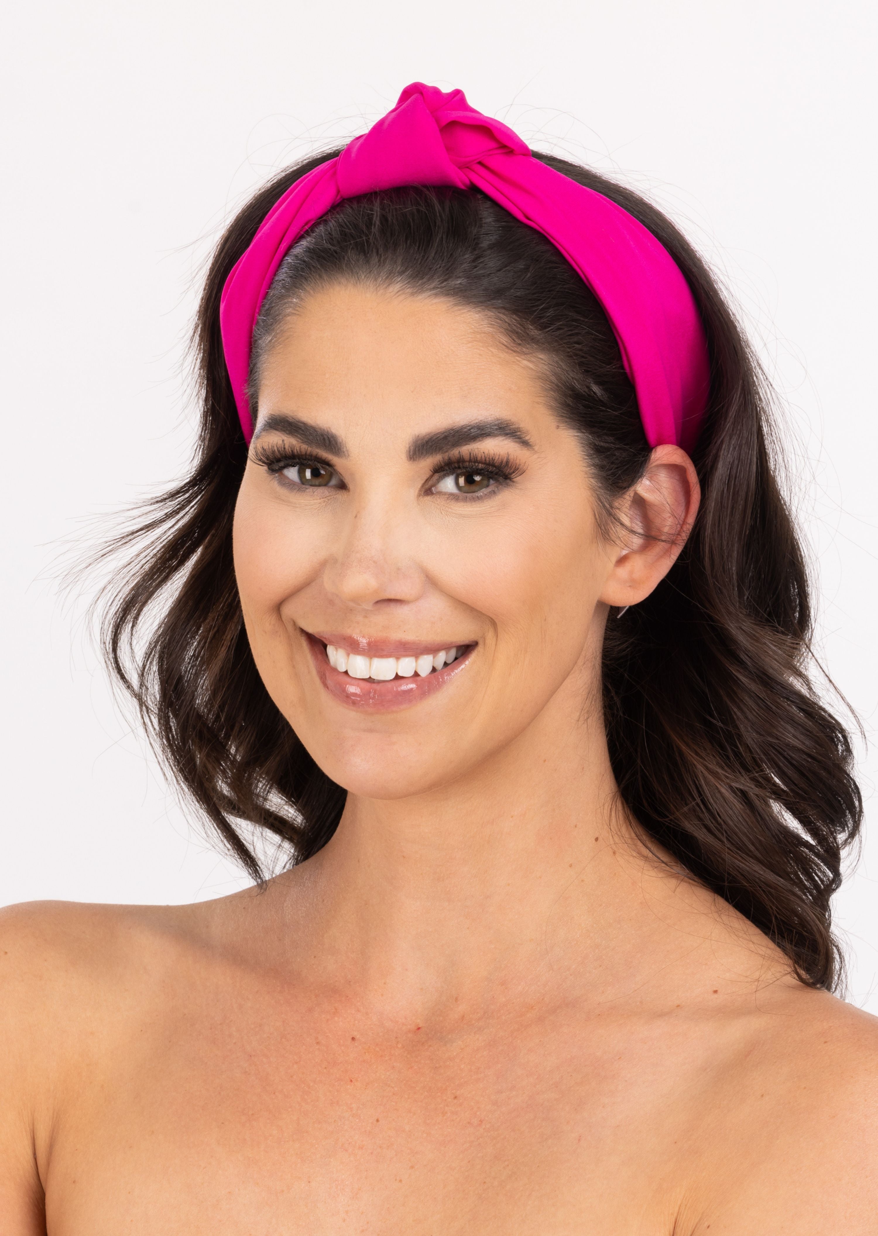Candy Pink Top Knot Headband (599)