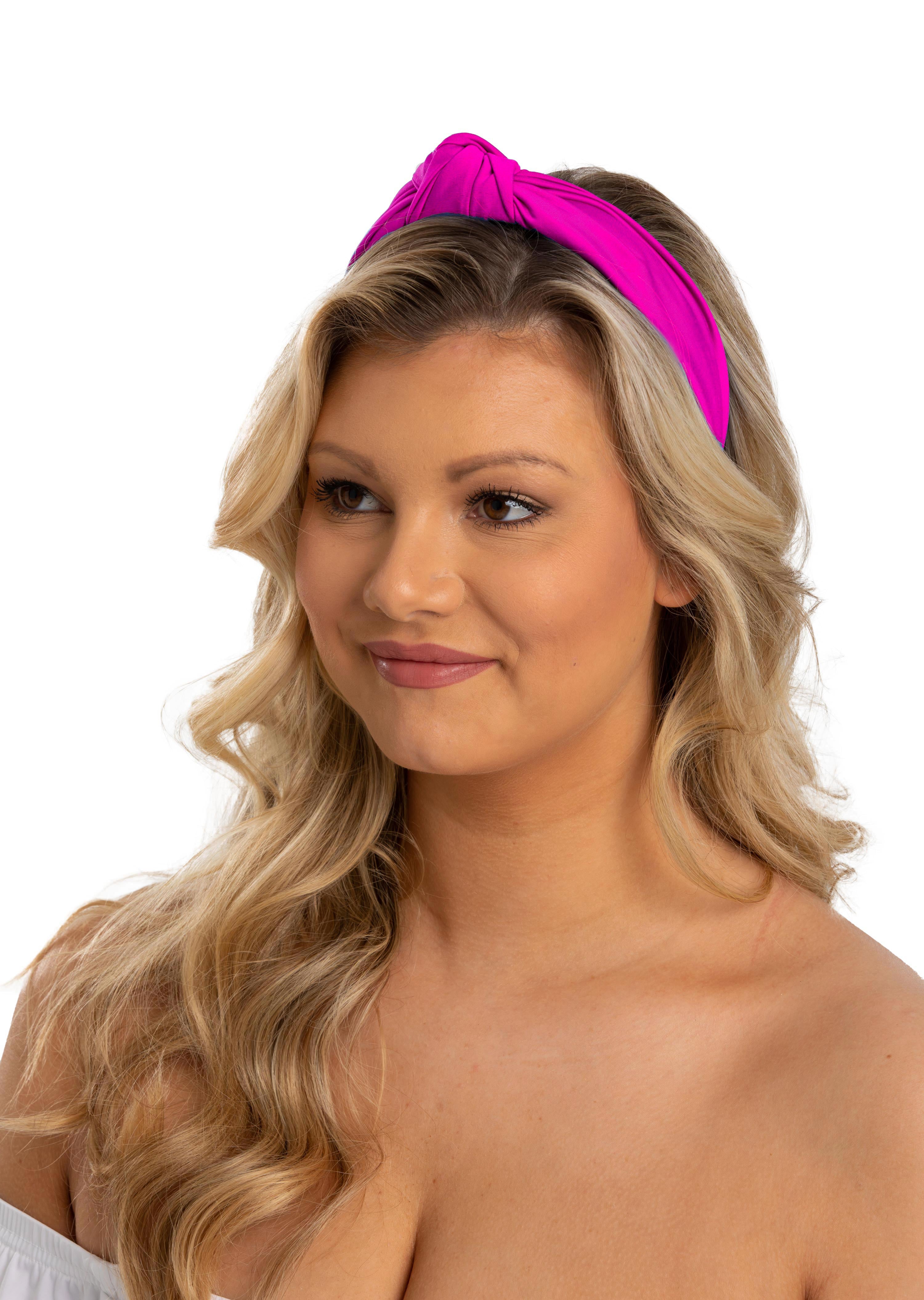Candy Pink Top Knot Headband (599)