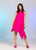 Pink Asymmetrical Silk Dress (CA-649)