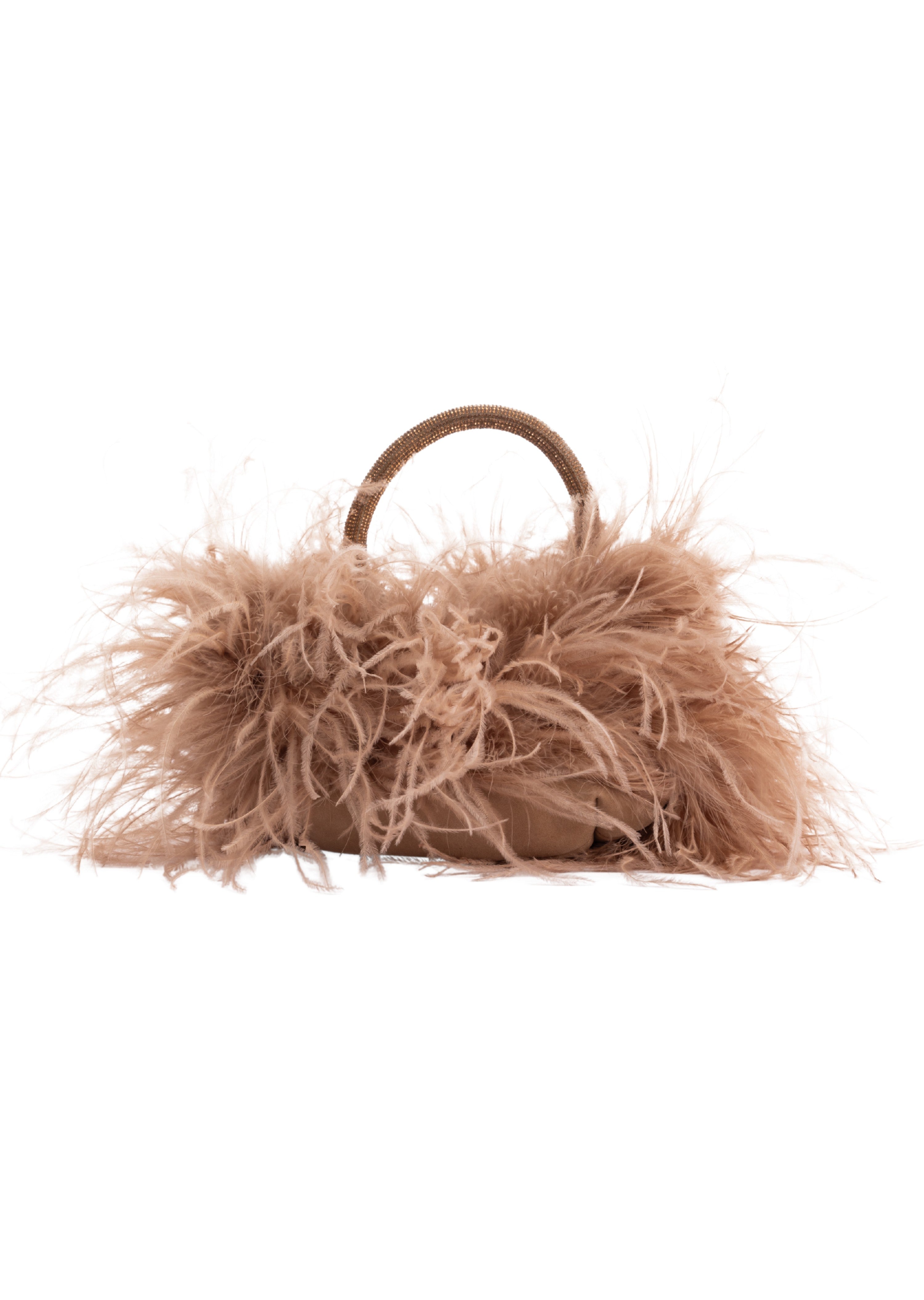 Champagne Maleficent Feather Bag (81105)