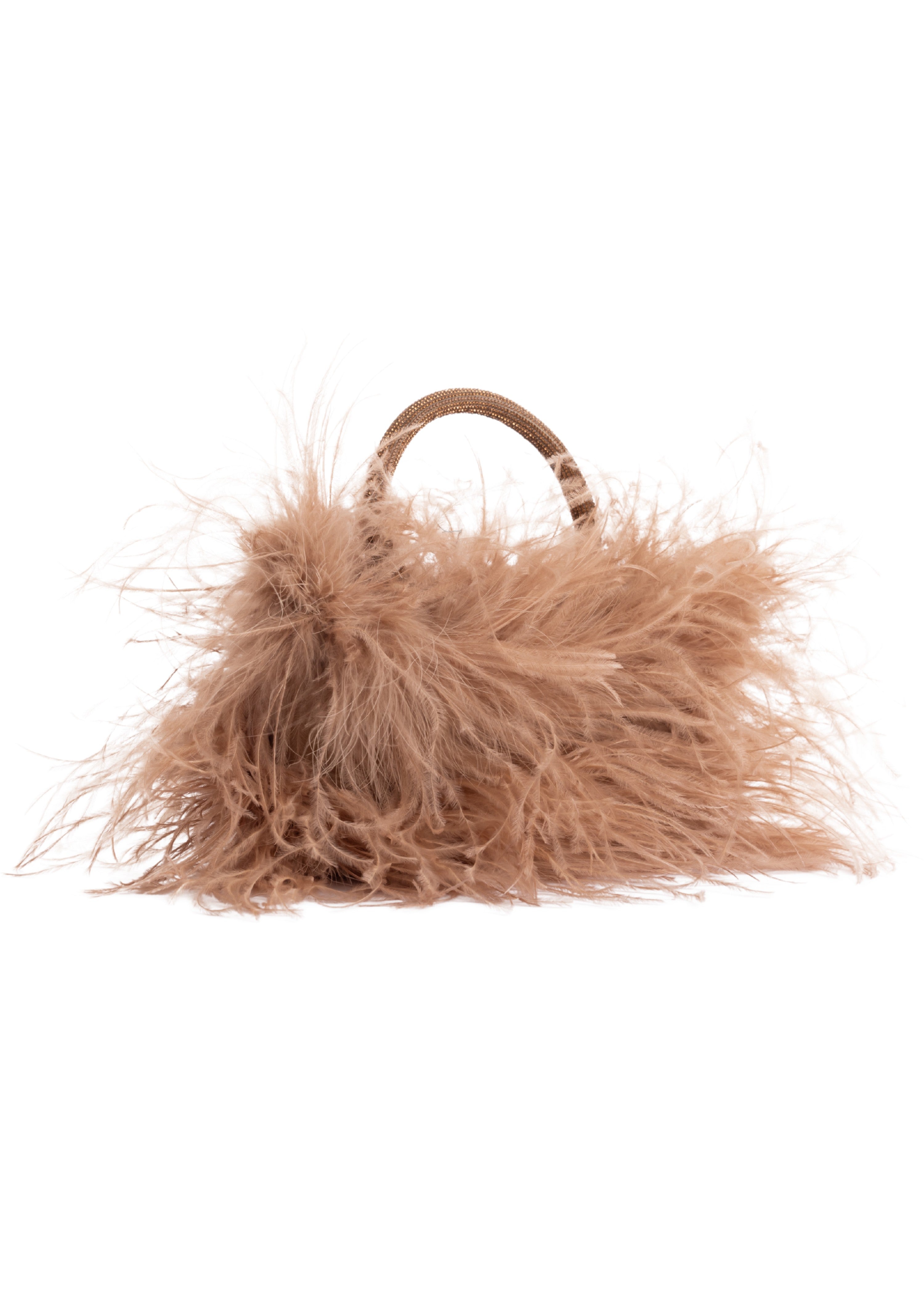 Champagne Maleficent Feather Bag (81105)