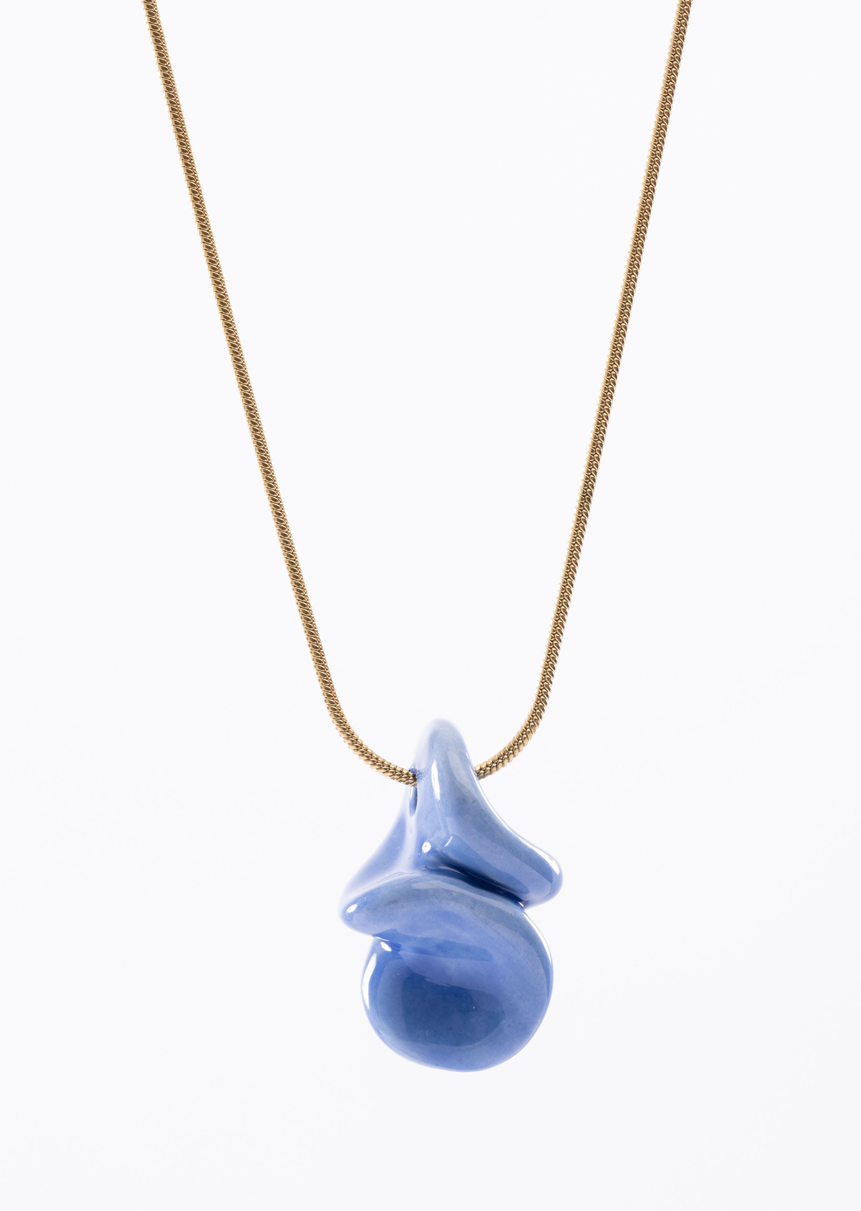 Twist Ceramic Pendant Necklace (TG-92228)
