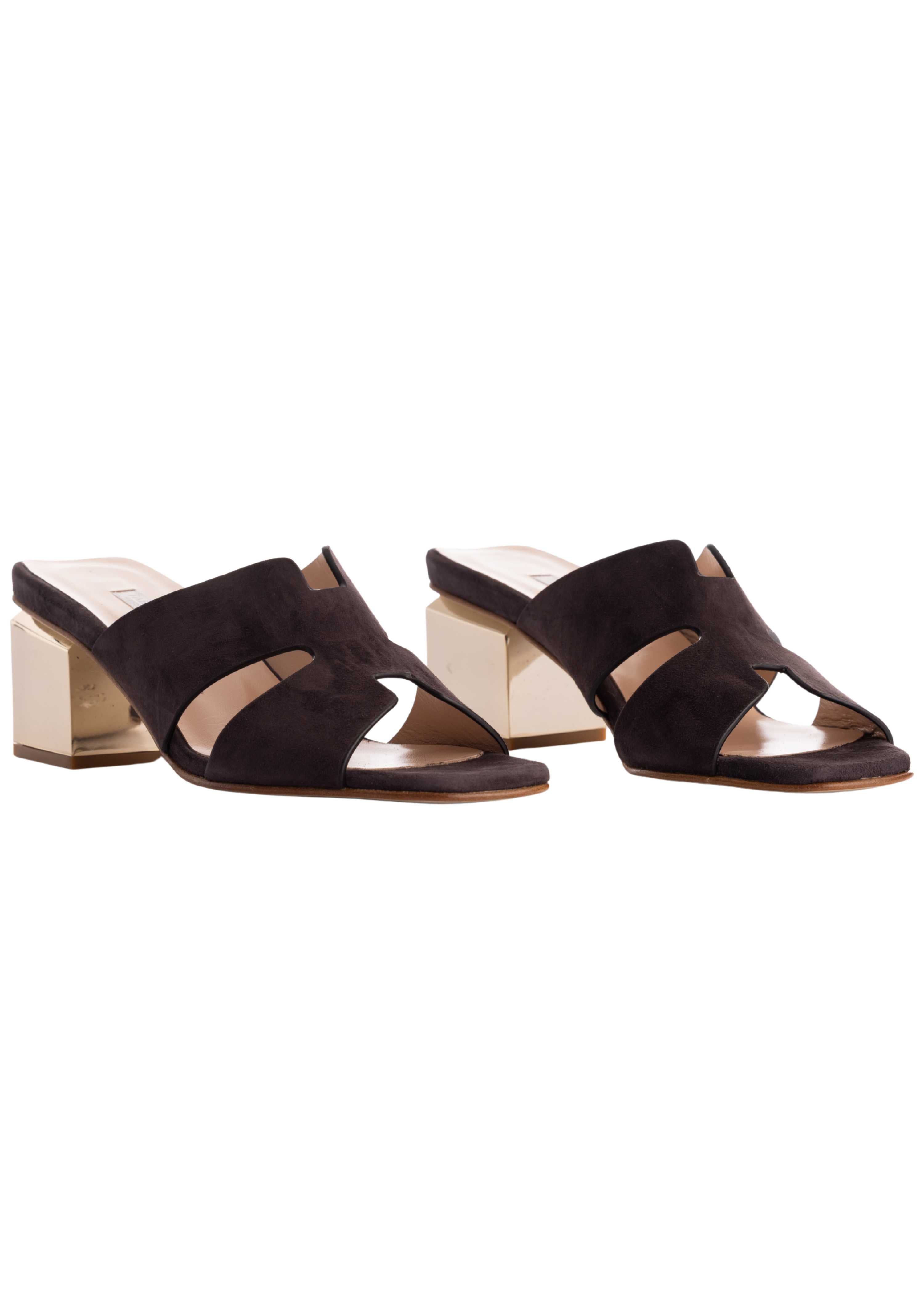 The Delaney Vamp in Espresso Suede