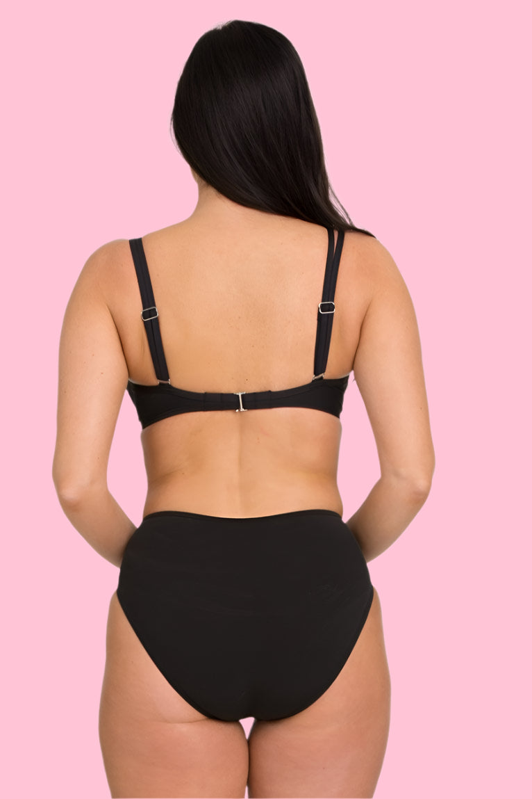 Black Mid-Rise Pant (205)