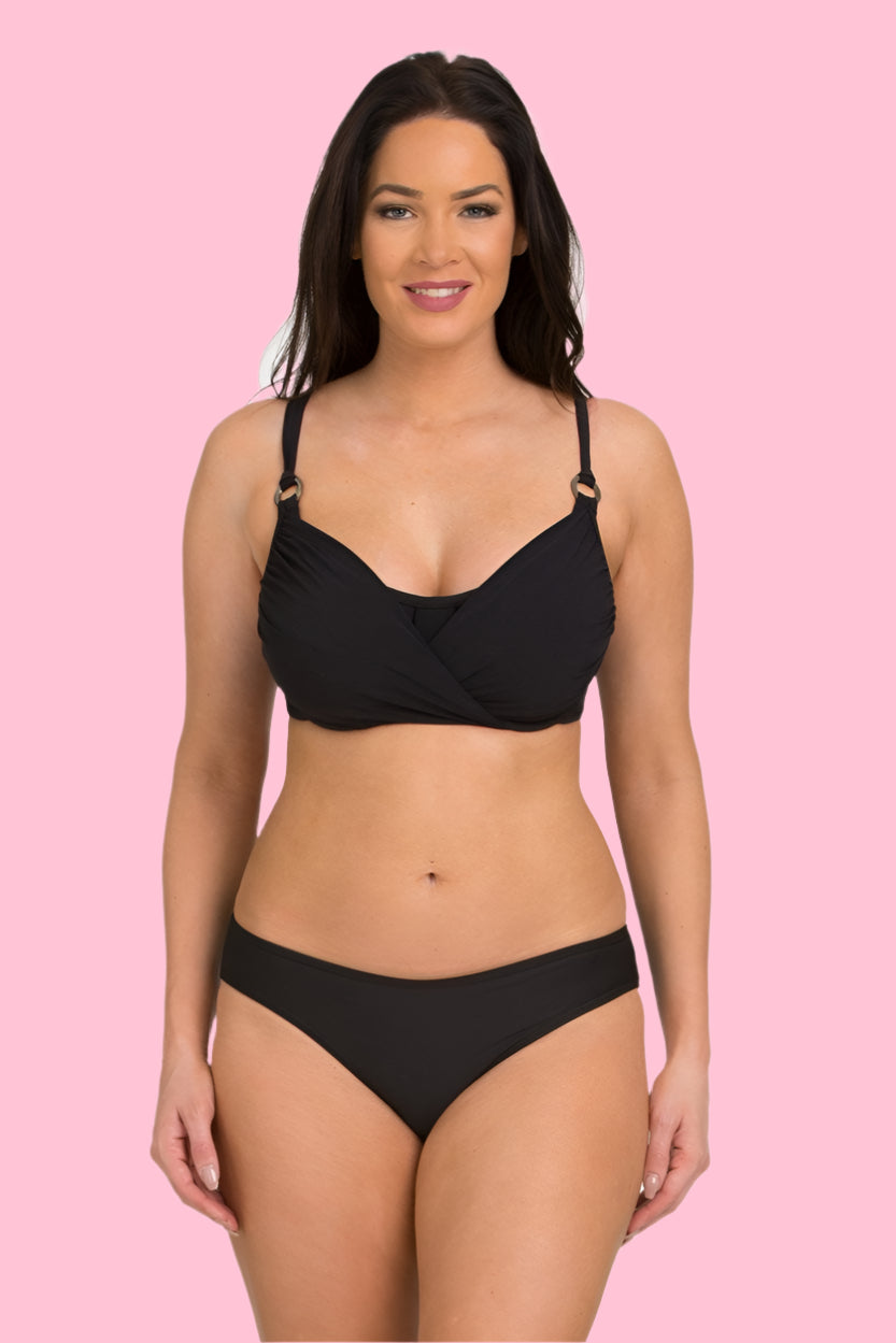 Black Solid Hipster Bottom (Style 206)