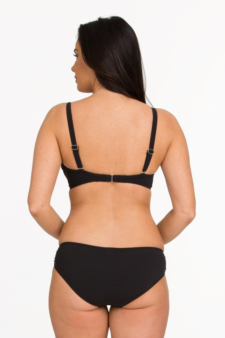 Black Solid Hipster Bottom with Hardware (Style 236)