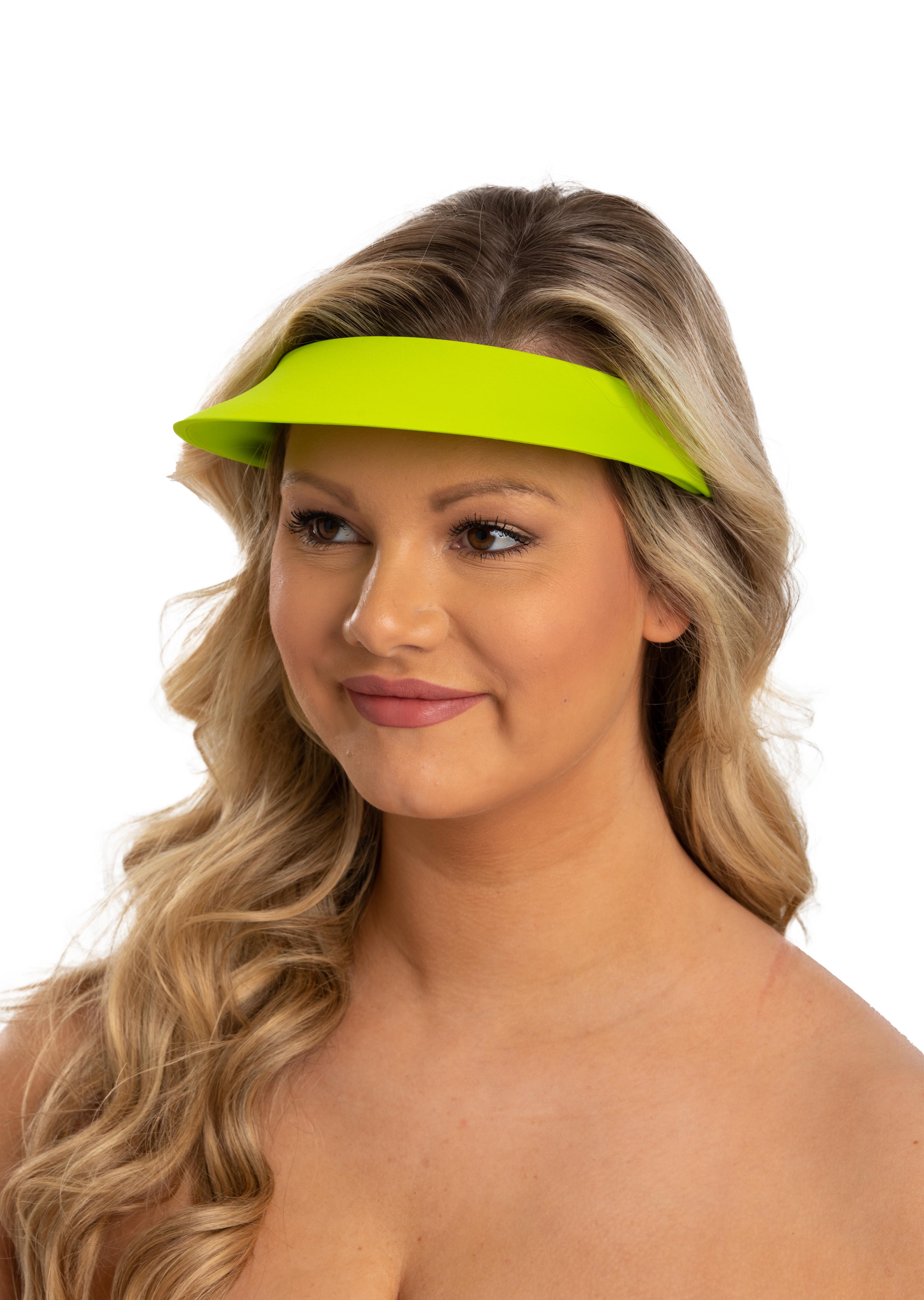 Lime Lycra Covered Visor (501)